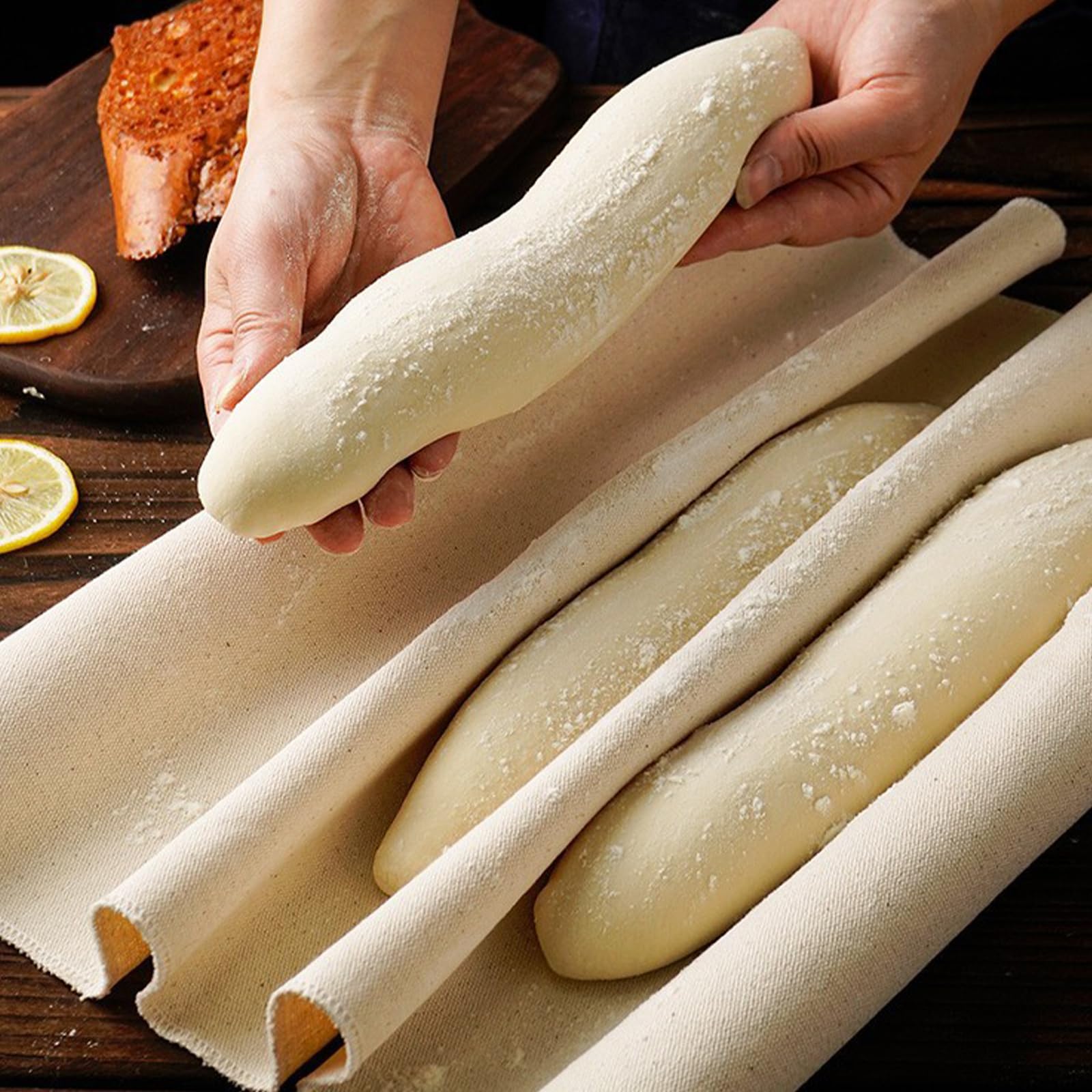 Boulangerie Materiel Volumoon 3 Pièces Tissu De Boulanger, Tissu En Lin Pour La Cuisson Du Pain, Chiffon à Toile Shabby