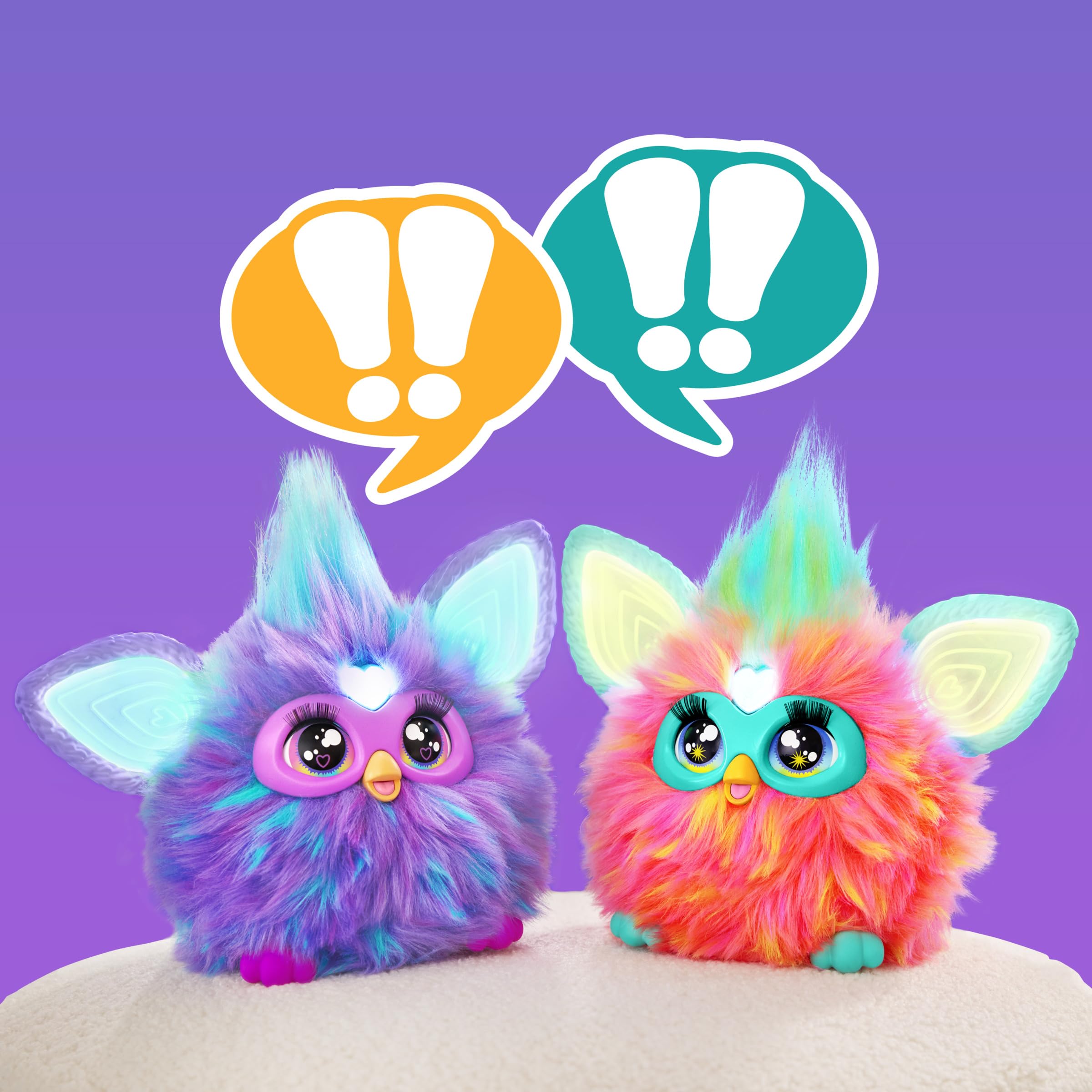 Furby Fioletowa interaktywna pluszowa zabawka wersja włoska