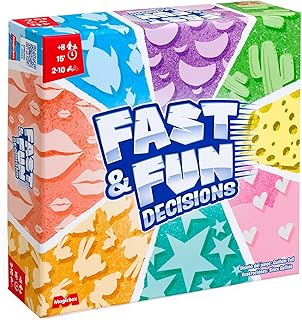 MAGICBOX Fast and Fun Decisions – Juego de Mesa Familiar y en Equipo, Juego de Cartas de Imaginación y Deducción – 2-10 Jugadores, +8 Años, 15 Min – Juego Divertido para Niños y Adultos