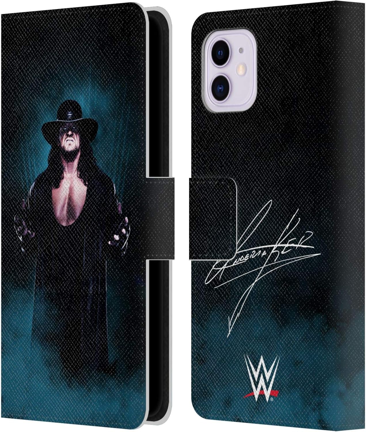 Head Case Designs Officially Licensed WWE Eternal Undertaker Leather Wallet Case Compatible with Apple iPhone 13 Pro Max