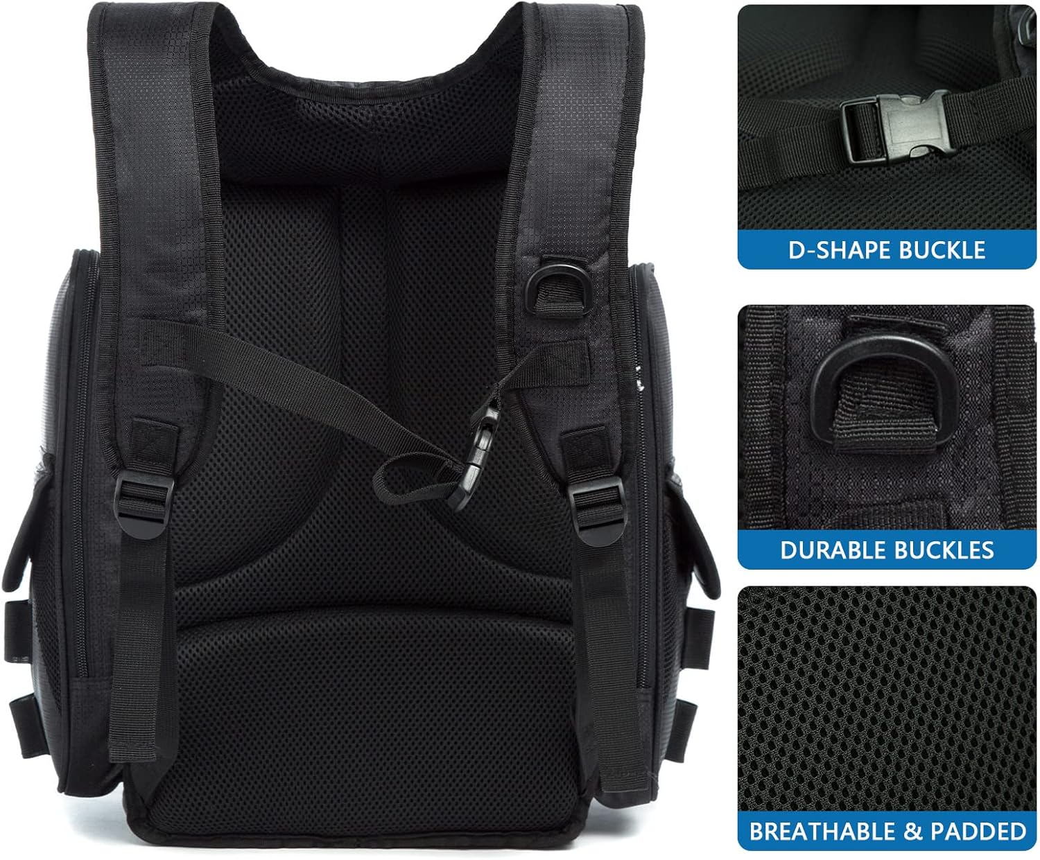 AUMTISC Fishing Tackle Bag Backpack for Men with 4 Tackle Boxes, 2 Rod Holder, Rain Cover, Large Fishing Equipment Gear Bags for Camping, Hiking