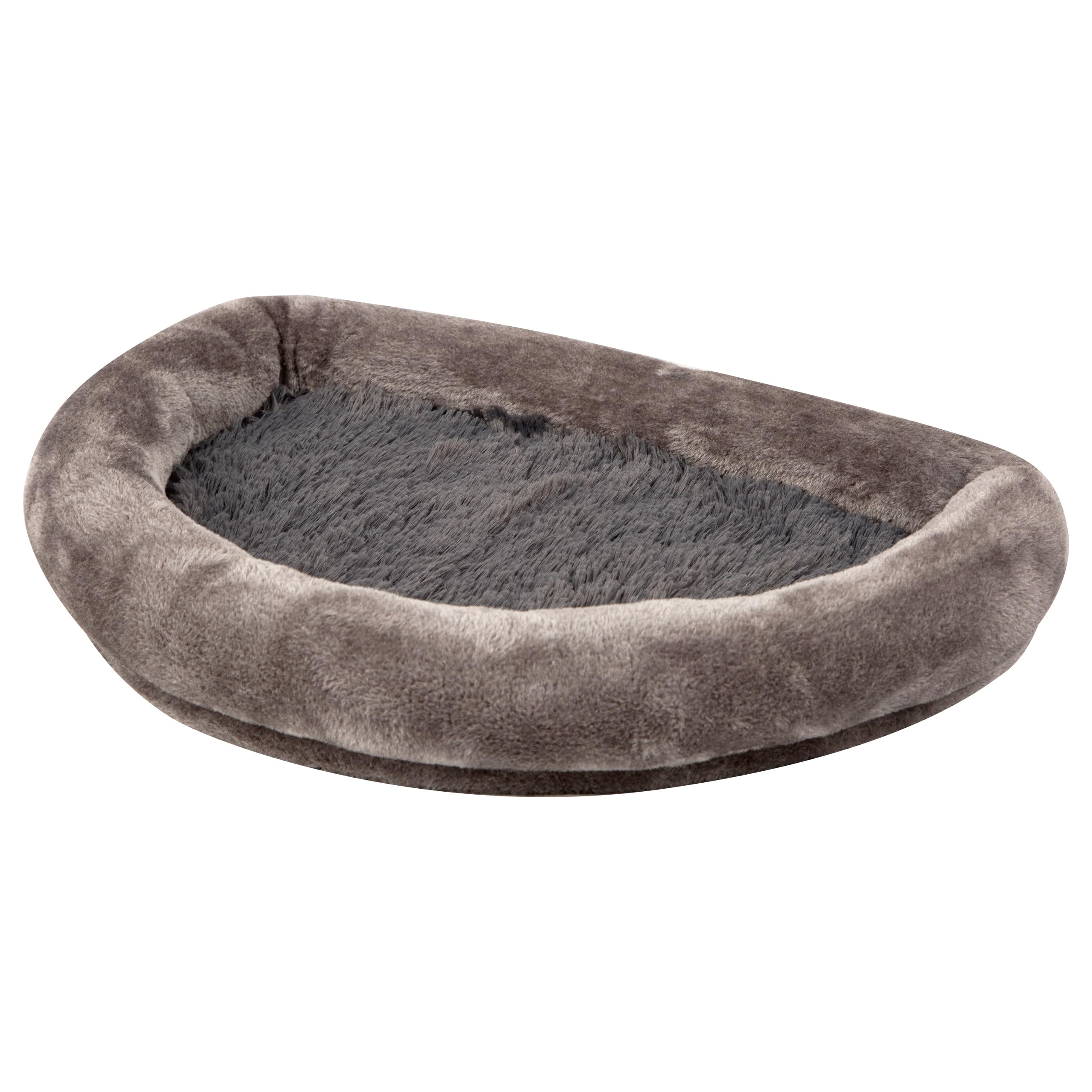 Kerbl Pet Panier pour fenêtre, Gris, 55 x 35 x 10 cm, Bois, Peluche, Chats, Housse Amovible, Lavable en Machine à 30 °C