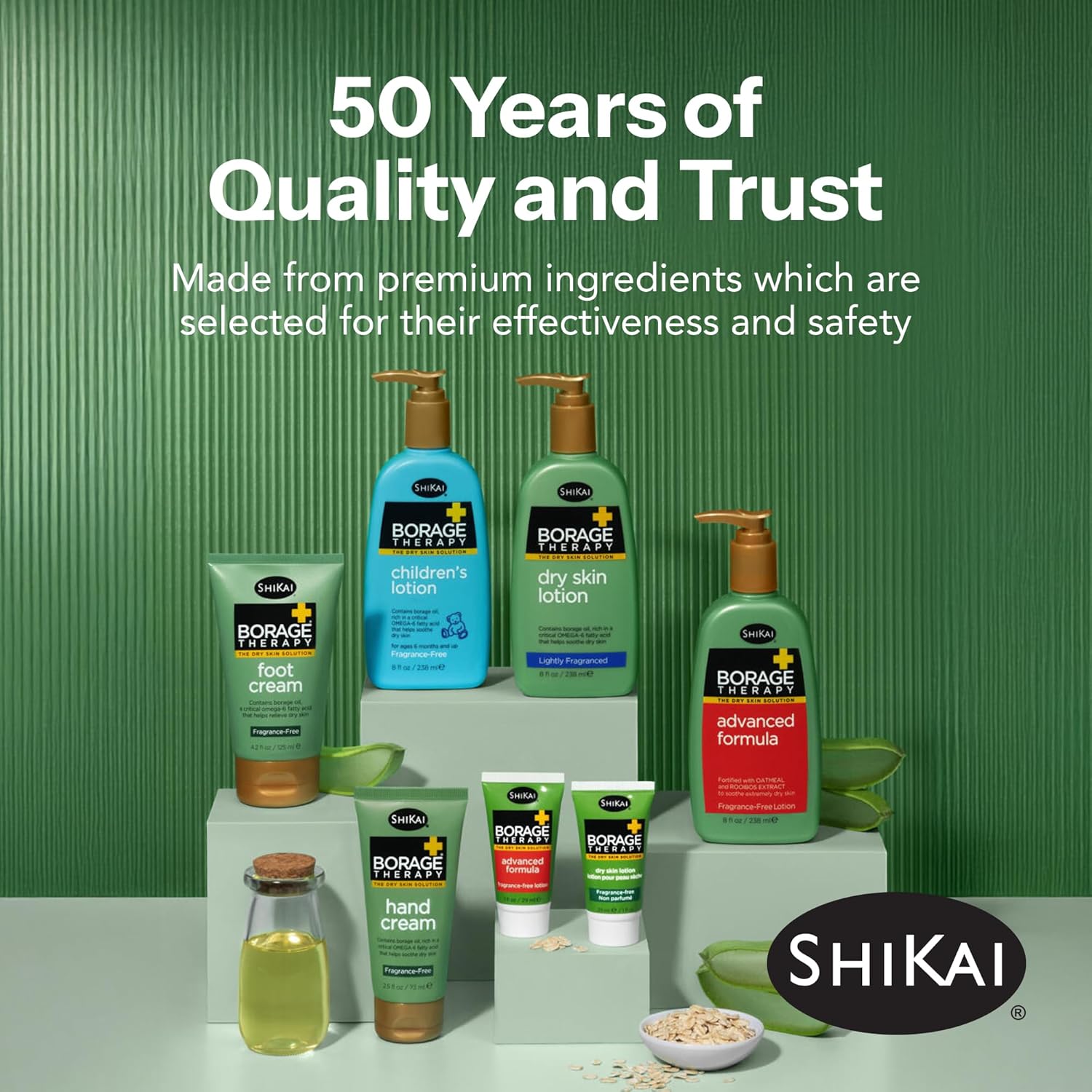 ShiKai Borage Therapy Facial Moisturizer | Unscented Cream for Face & Neck | Daily Skin Lotion for Dry or Sensitive Skin | Non-Greasy, Gentle Formula - Image 8