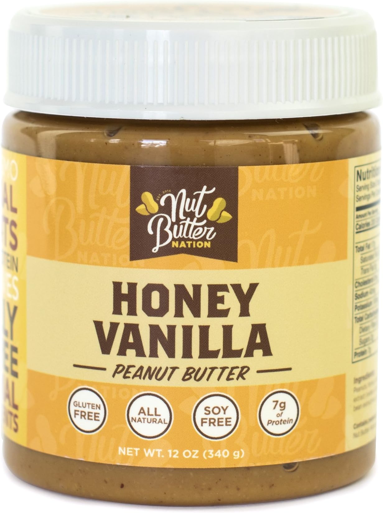 Nut Butter Nation Peanut Butter Honey Vanilla, 12 oz