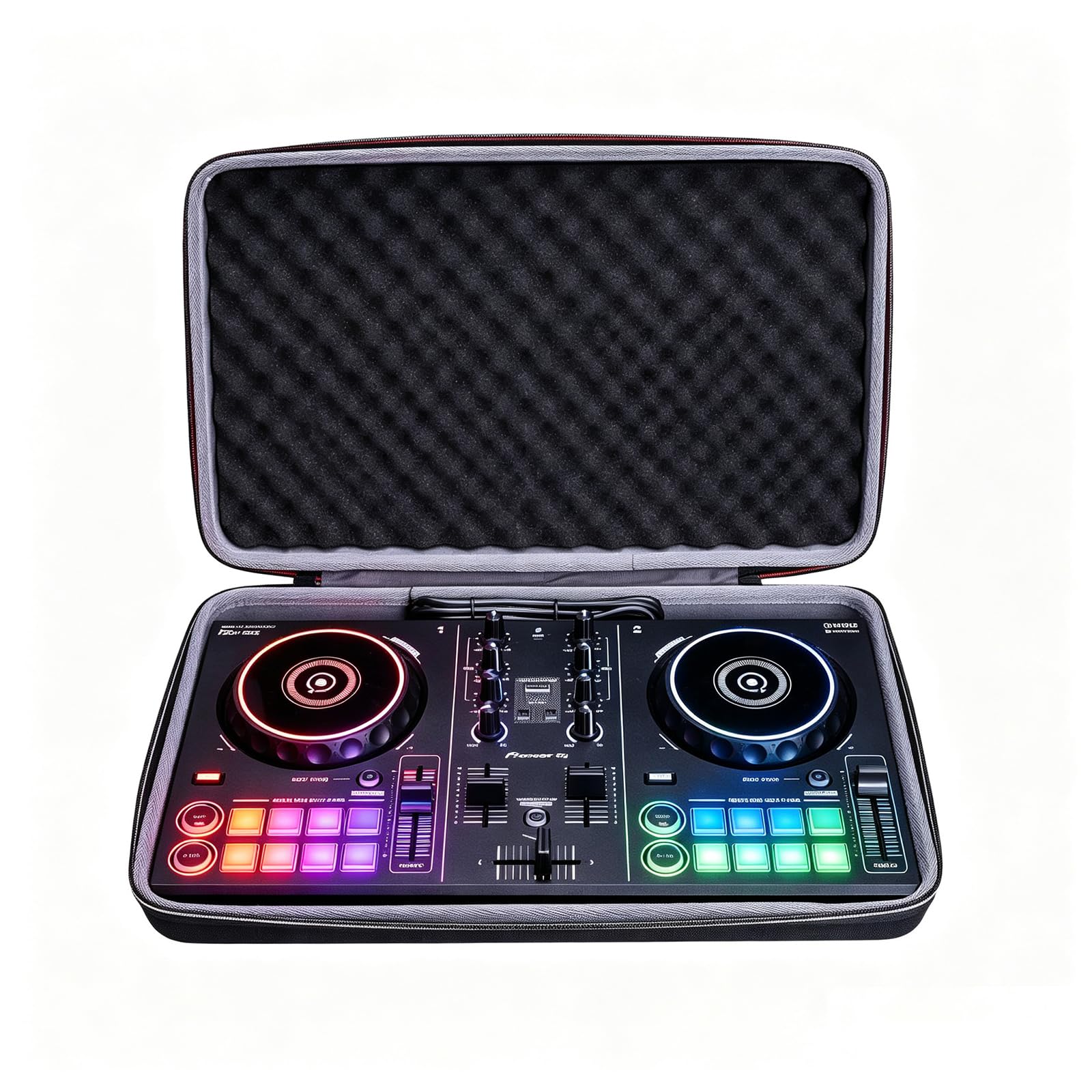 XANAD Hartschalenkoffer für AlphaTheta DDJ-FLX2 oder Pioneer DJ DDJ-200 Smart oder DDJ-200 / DDJ-WeGO4-K/DDJ-WEGO3 DJ-Controller
