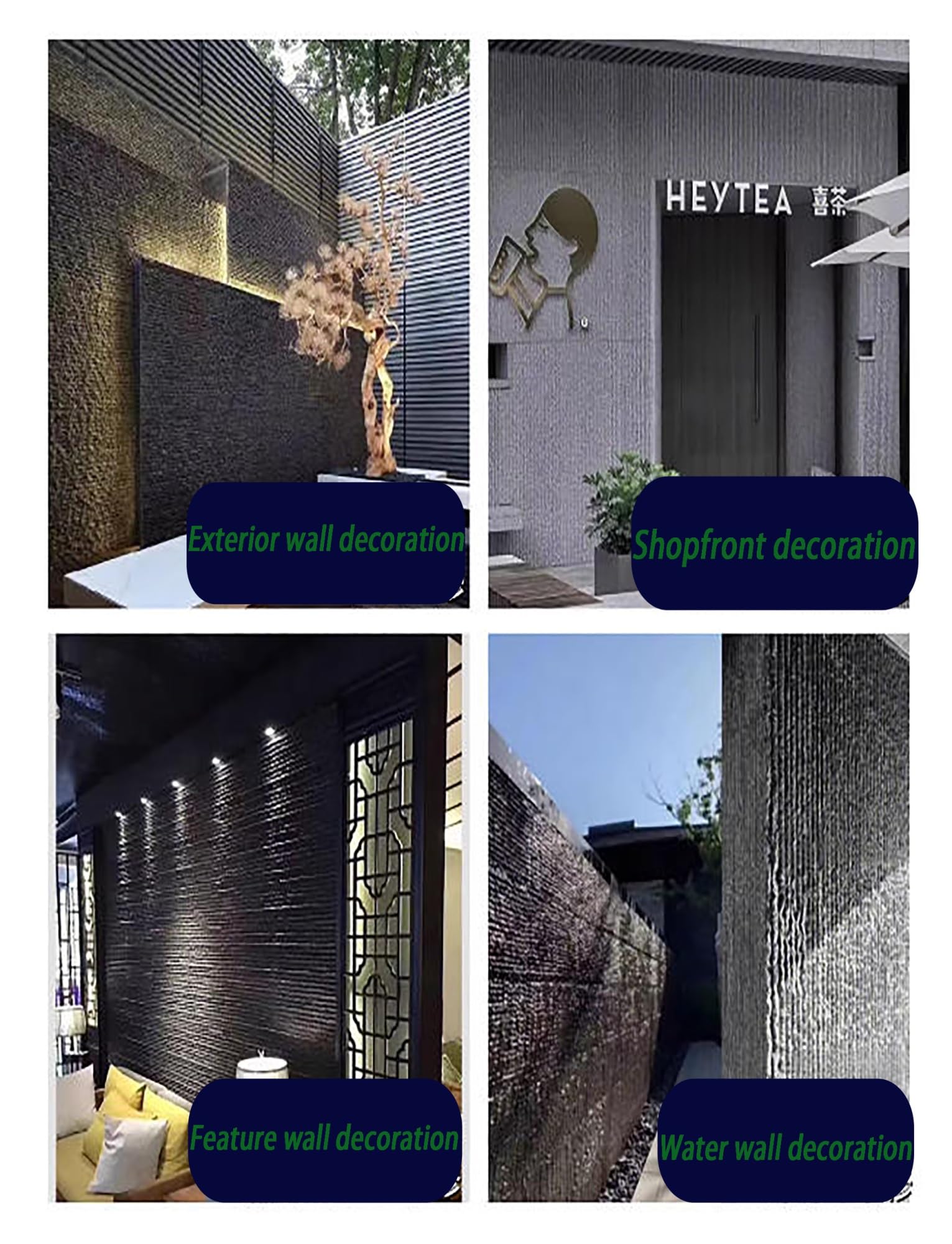 Panel de pared de piedra sintética de poliuretano: imitación de roca de río y cascada. Revestimiento decorativo de fácil instalación for paredes interiores y exteriores.(Cement Gray,6-Pack)