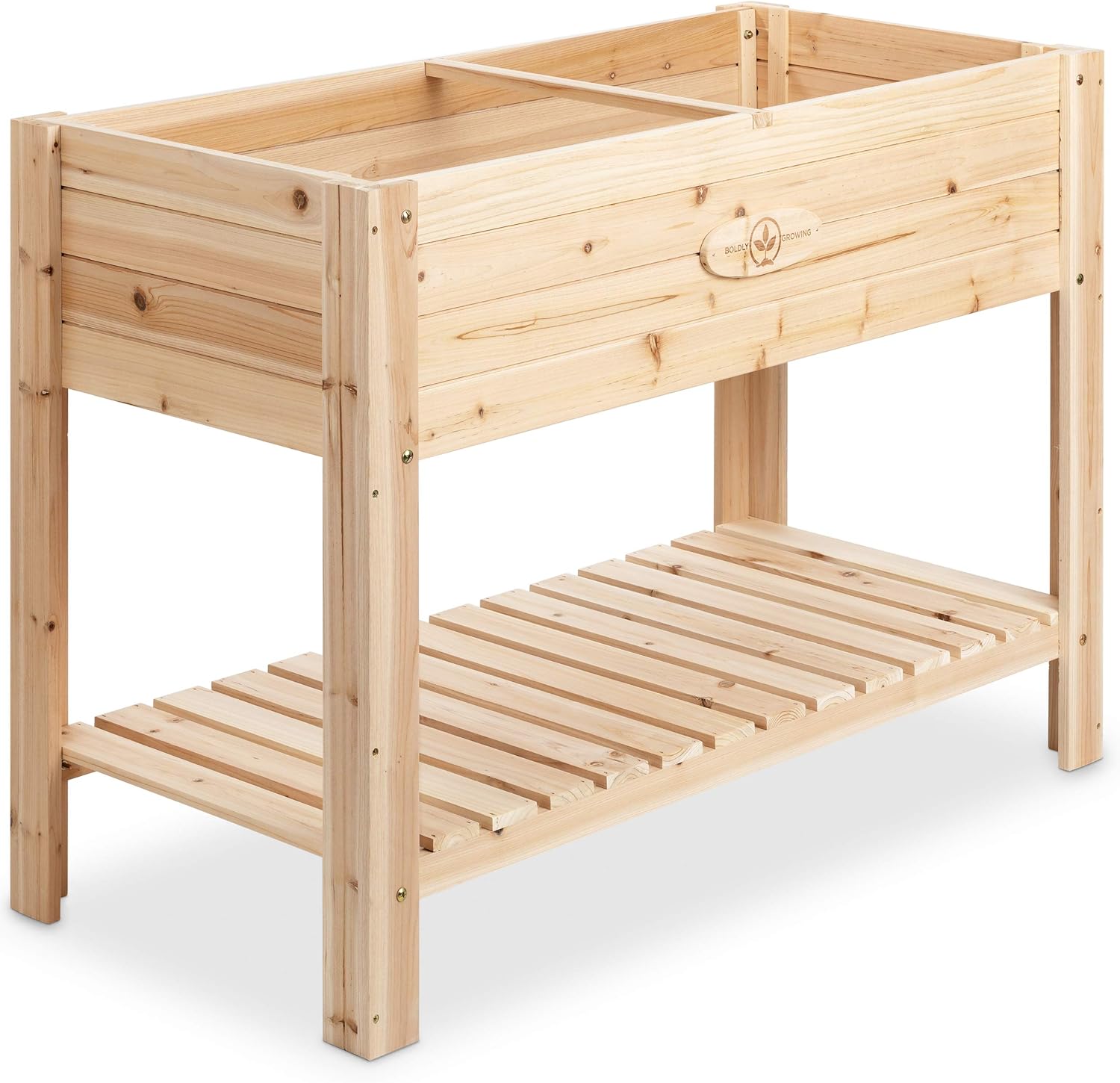 Buy Boldly Growing Cedar Raised Planter Box with Legs Elevated Wood