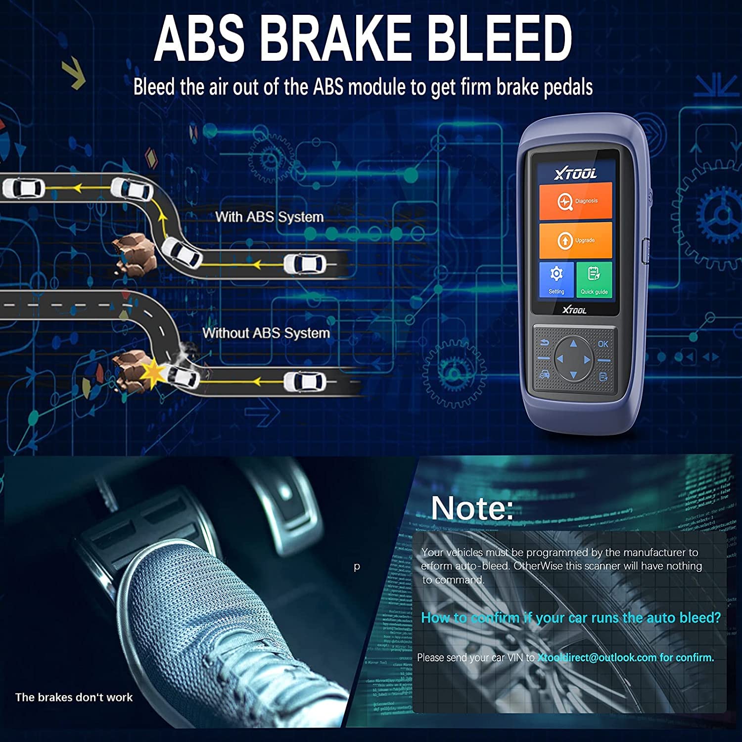 XTOOL Diagnostic Scanner, A30 PRO Wireless Version with Bidirectional