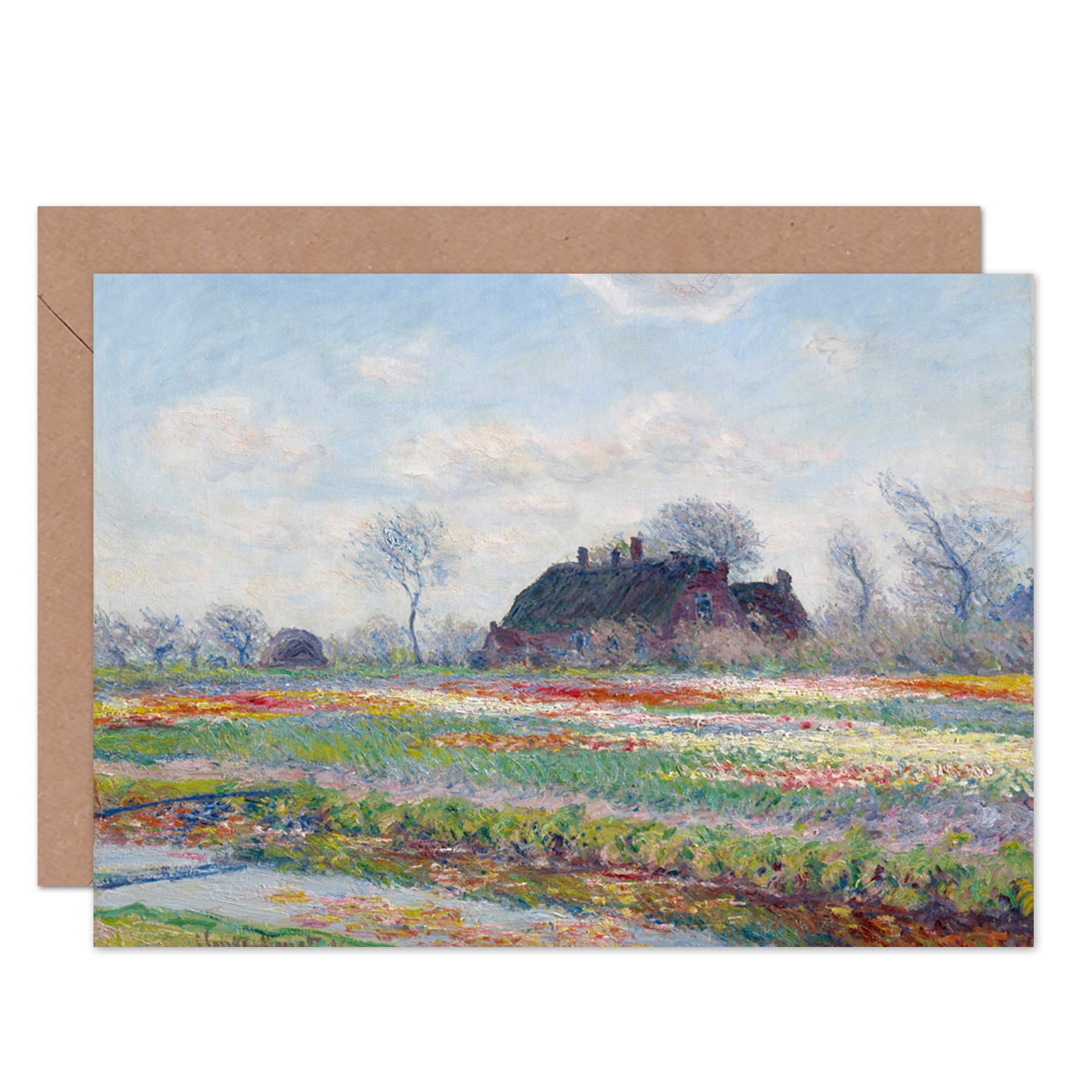 クロード・モネ、「Tulip Fields at Sassenheim,near Amazon | Claude Monet Tulip Fields At Sassenheim Painting
