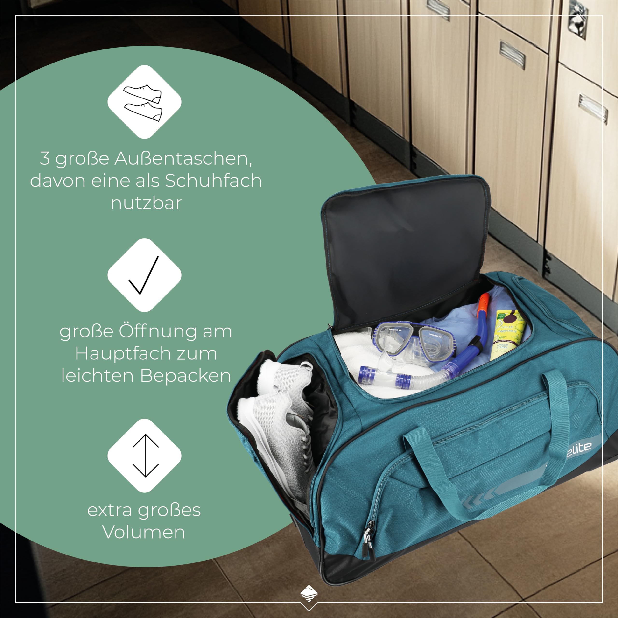 Travelite Reisetasche mit Rollen XL 77 cm 120 Liter