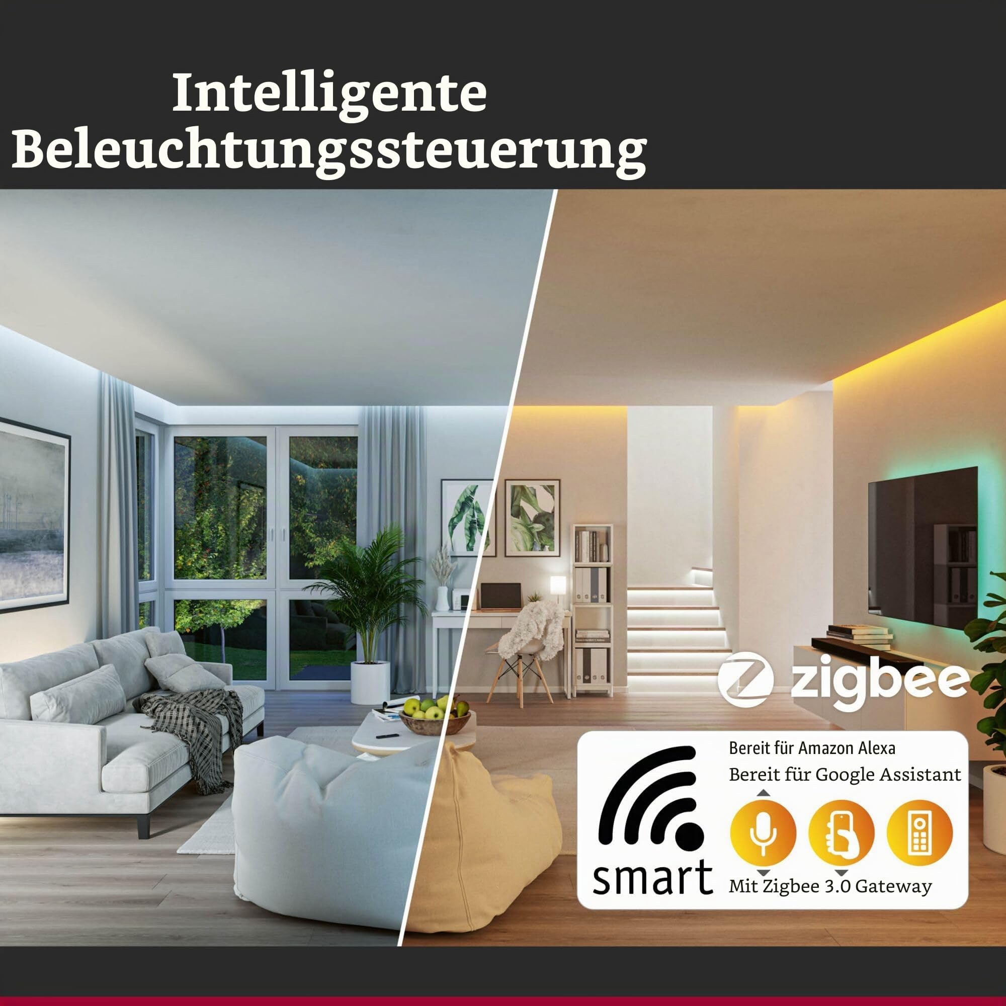 Paulmann 29165 Filament 230V Smart Home Zigbee LED Globe G95 E27 3x470lm 3x6,3W RGBW+ dimmbar Gold Leuchtmittel