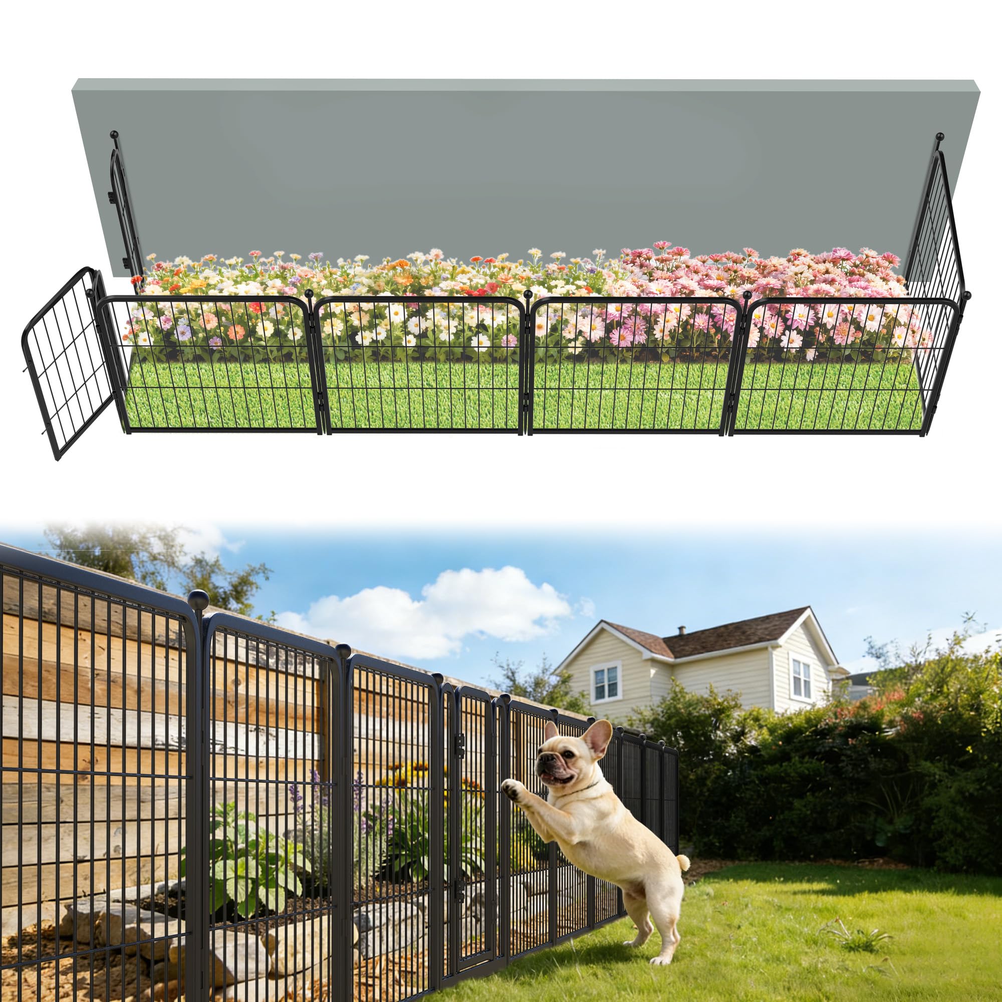 Amazon.com : FXW Garden Fence Outdoor for the Yard – 24in(H) x