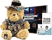 Vista 10 de ZZZ Bears SGT Sleeptight Army Teddy Bear con libro de cuentos y sistema de sueño, regalo reconfortante para niños del ejército, ayuda con la rutina