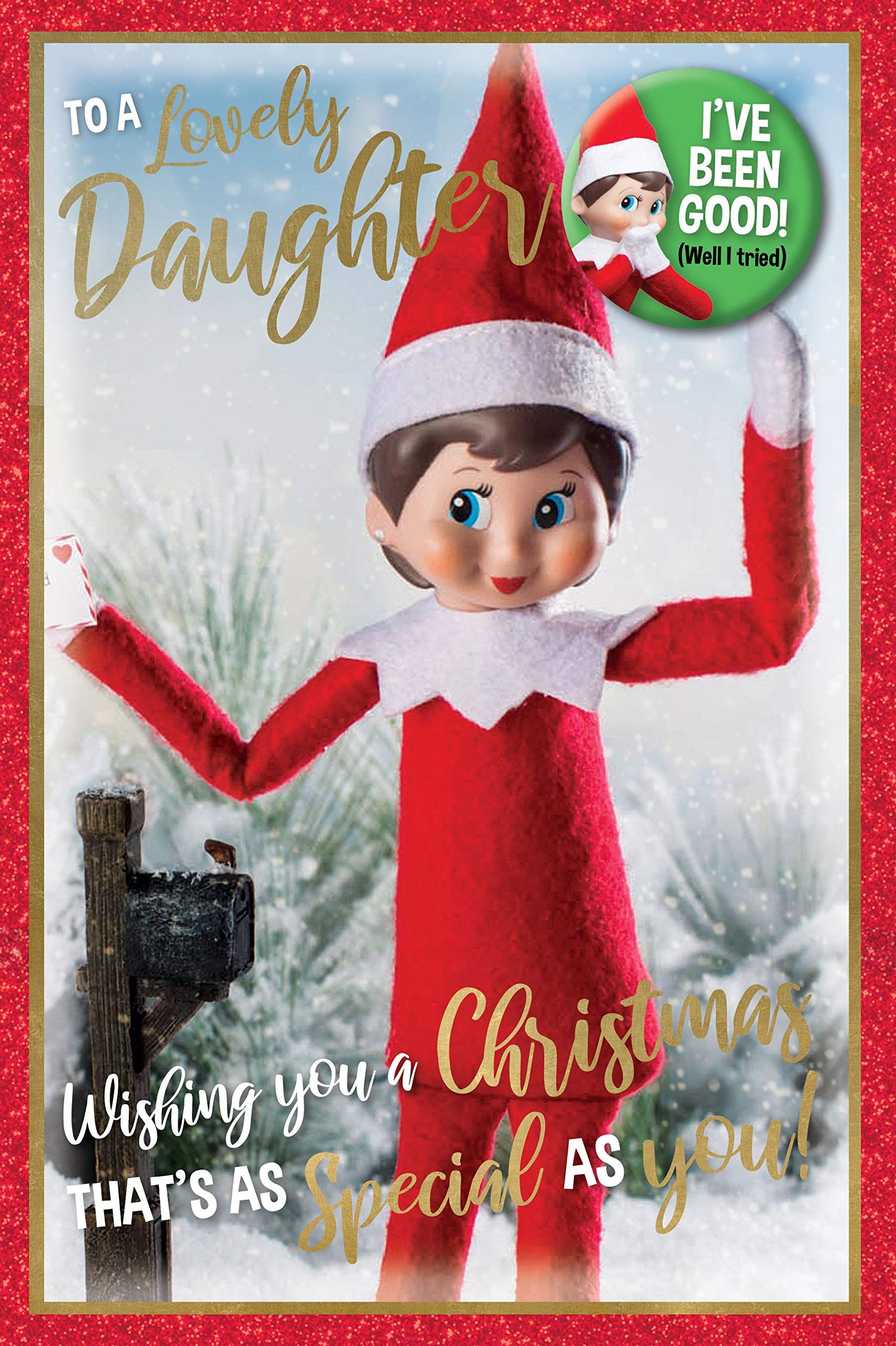 Danilo Promotions LTD Official Elf On The Shelf Badged Christmas Card