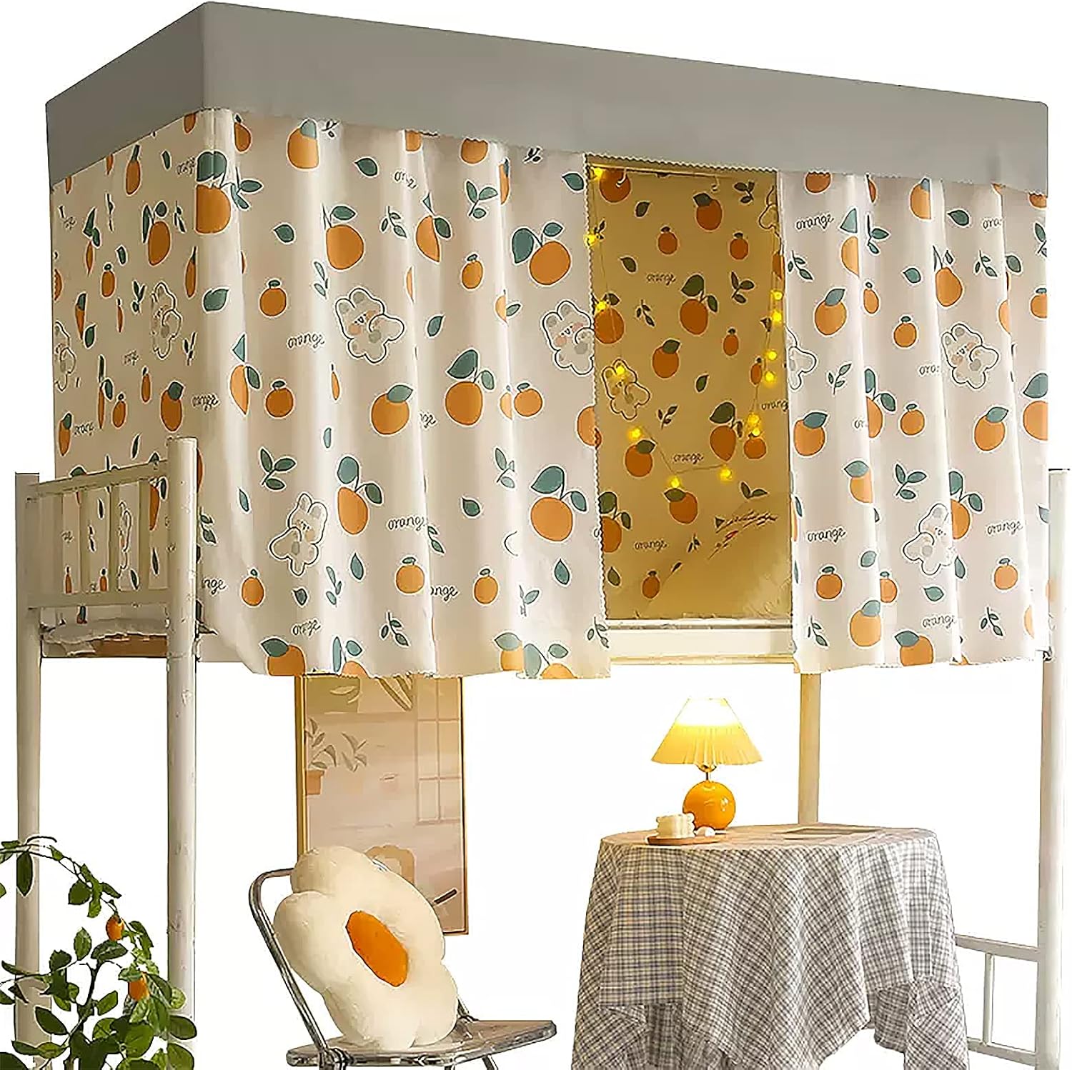 Bottom Bunk Bed Blackout Curtain Cute Dormitory Room