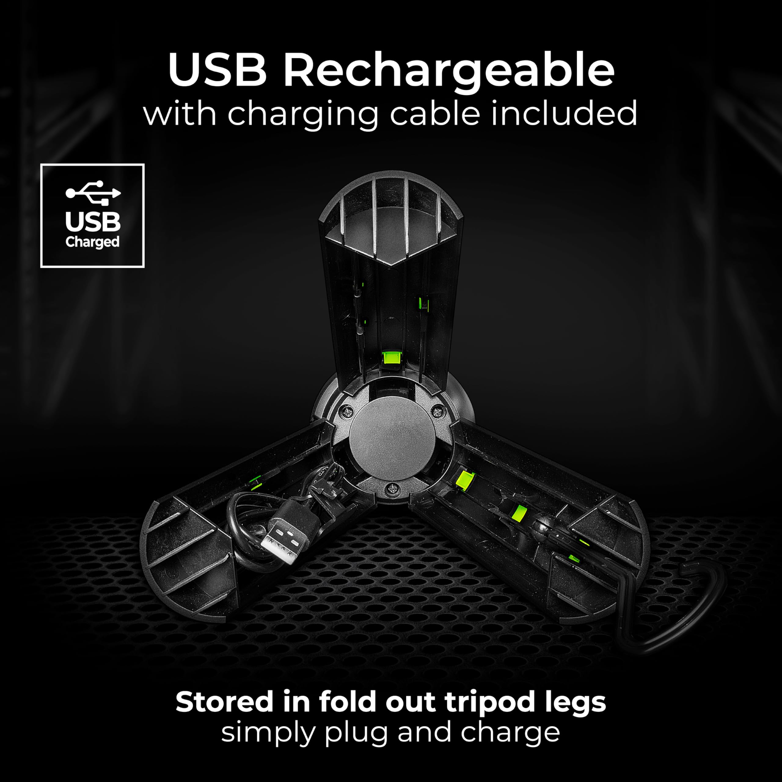 Luceco Wielofunkcyjna klatka ładowalna 360 stopni lampa robocza 600 lm 6500 K - ładowana przez USB