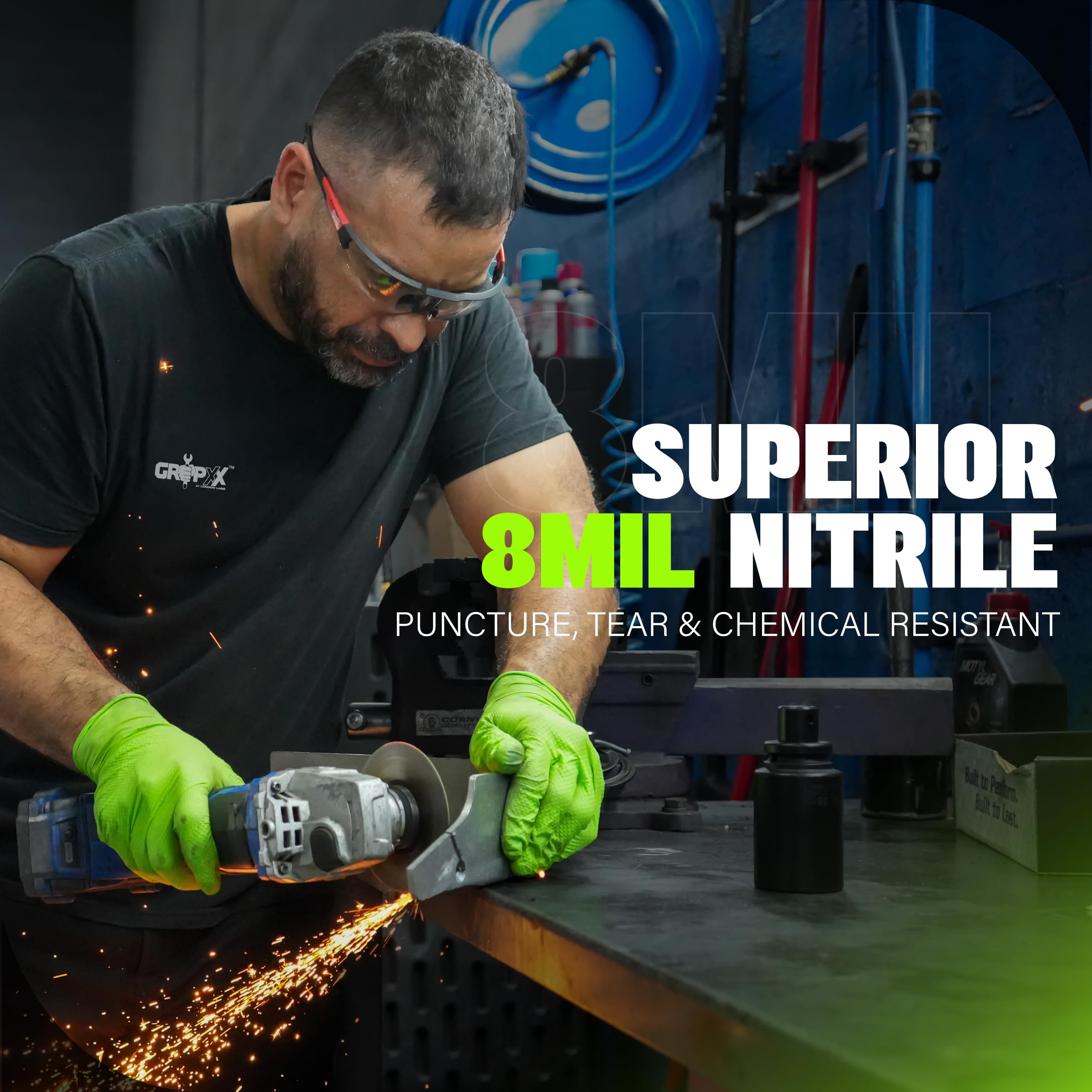GRIPXX Grüne Handschuhe 100 Stück klein