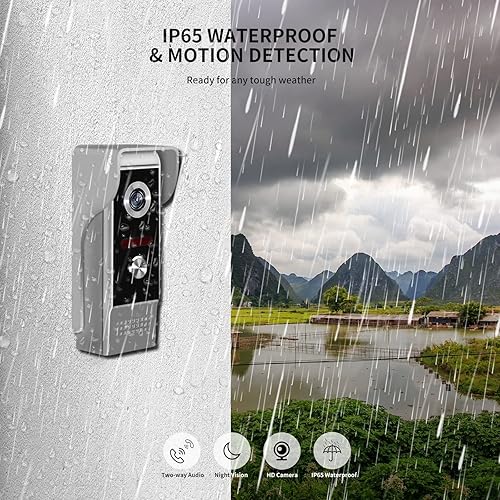 Miniatura 2 de ANJIELO SMART 7 '' Color Cable Video Puerta Teléfono Intercomunicador Sistema para el Hogar Interior Monitor Cámara al aire libre Video Timbres de