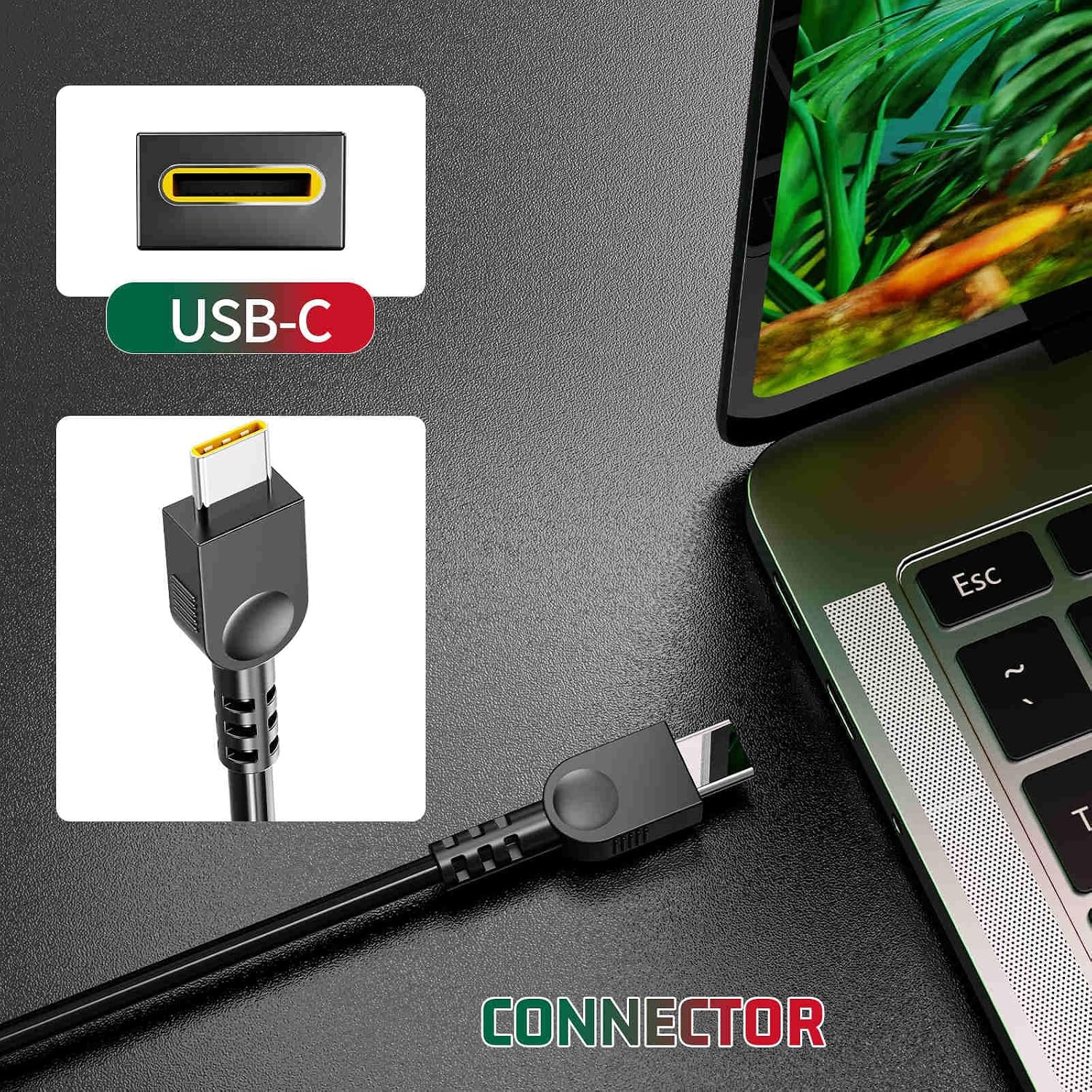 100W 20V 5A USB-C AC Laptop Charger Compatible with Lenovo ThinkPad P16s T14 T14s T16 Gen 1 Gen2 Z13 Z16 X1 Yoga ThinkBook 14s 16s Yoga 14s 16s Pro IdeaPad 5 Pro 16 Power Supply Adapter