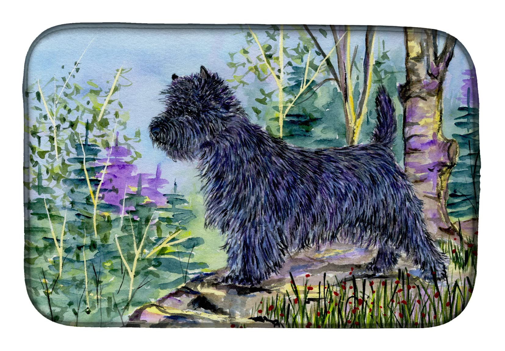 Tapis de séchage Cairn Terrier multicolore 35x53 cm Caroline's Treasures