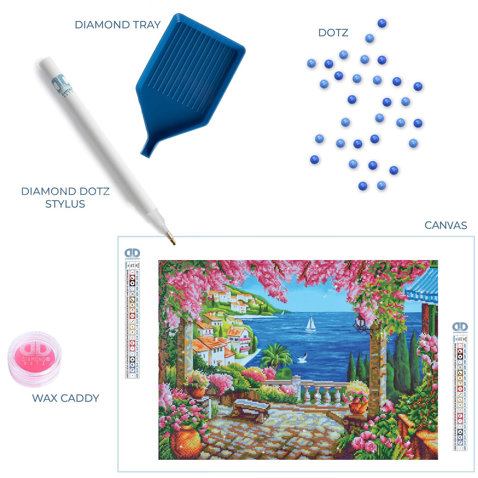 Needleart World Riviera Dream Kit Creativi, Resina, Multicolore, 66 x 47 cm