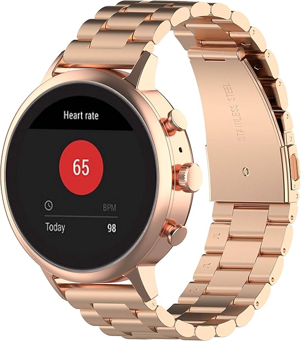 Correa de Acero Inoxidable FitTurn para Smartwatch Compatible con ID205L miniatura 6