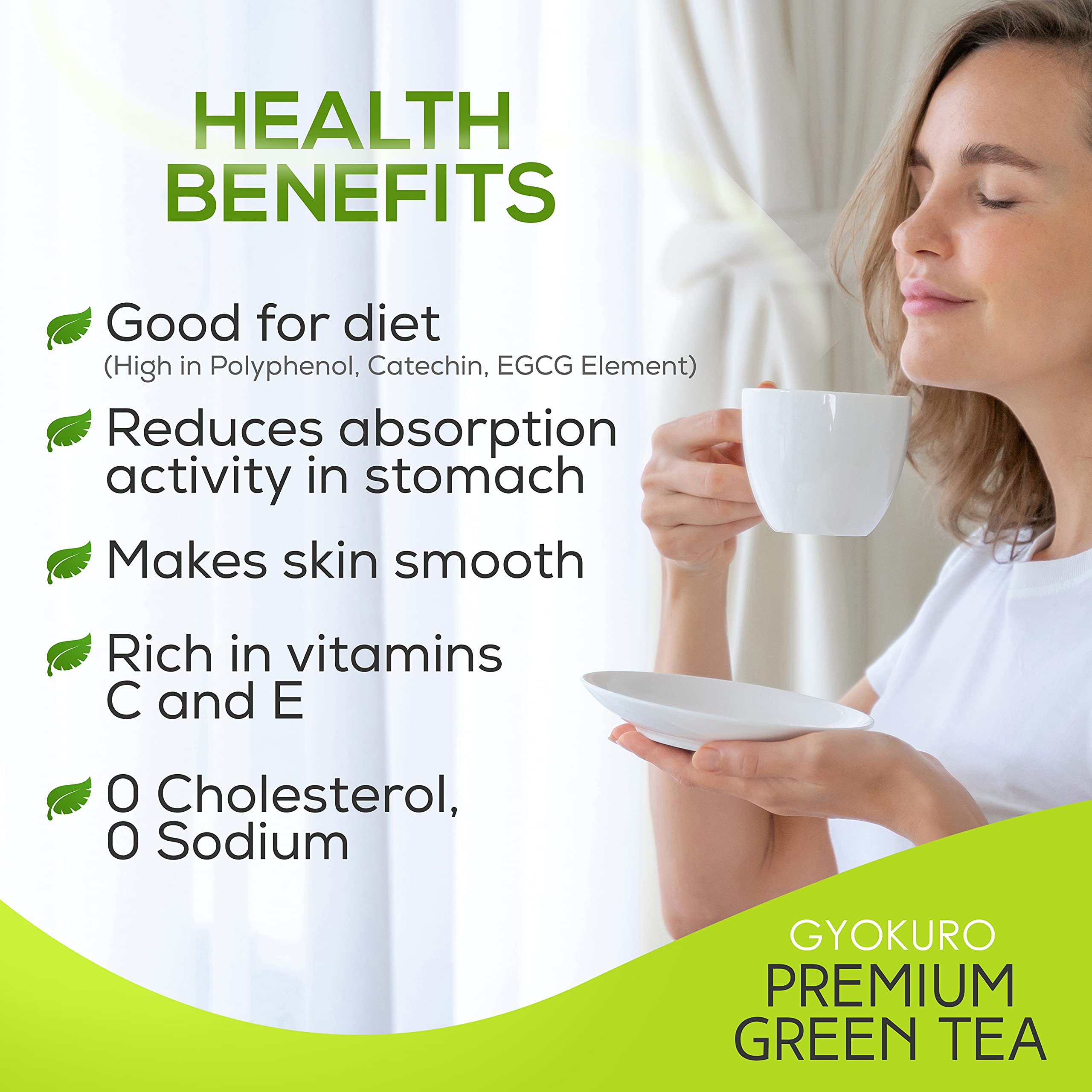 Matcha Gyokuro Gokuzyo Aracha and Teabag Tea Set from Japanese Green Tea Co Premium Japanese Green Tea Assortment — view 7