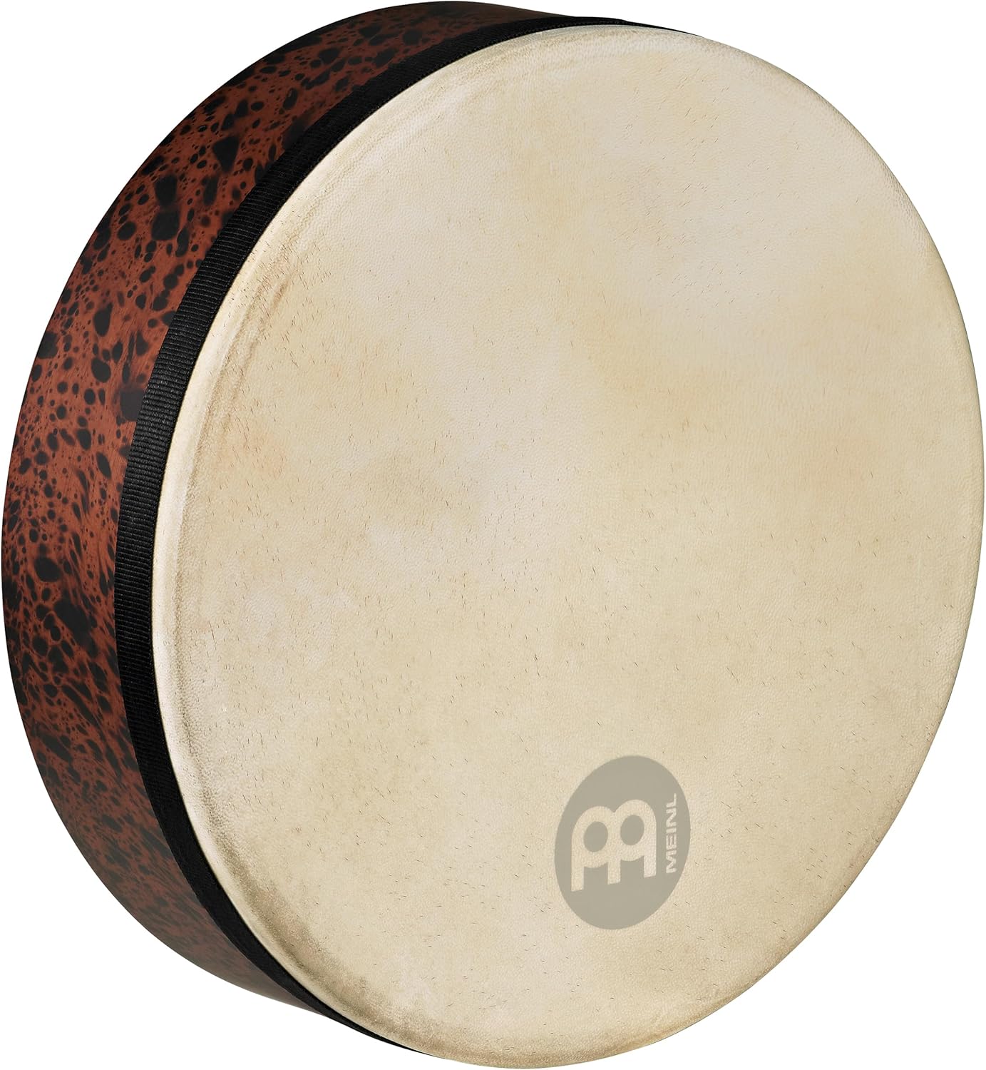 Meinl Percussion 14" Frame Drum, Deep Shell Mizhar-NOT Made in China-Goat Skin Head, Brown Burl Finish, 2-Year Warranty (FD14T-D)