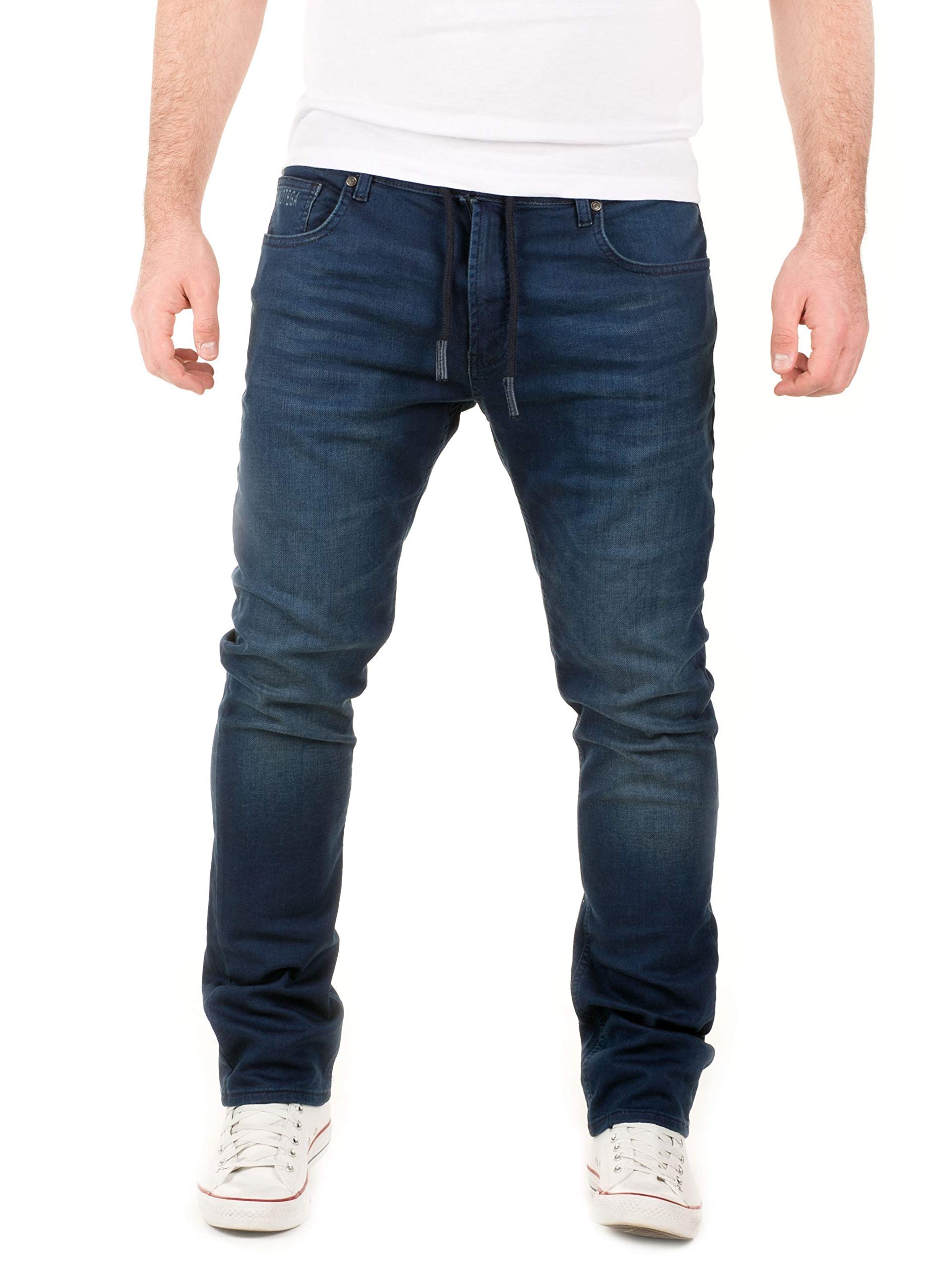 WOTEGA Noah - Herren Jeans - Sweathose in Jeansoptik - Männer Jogging Jeans Slim