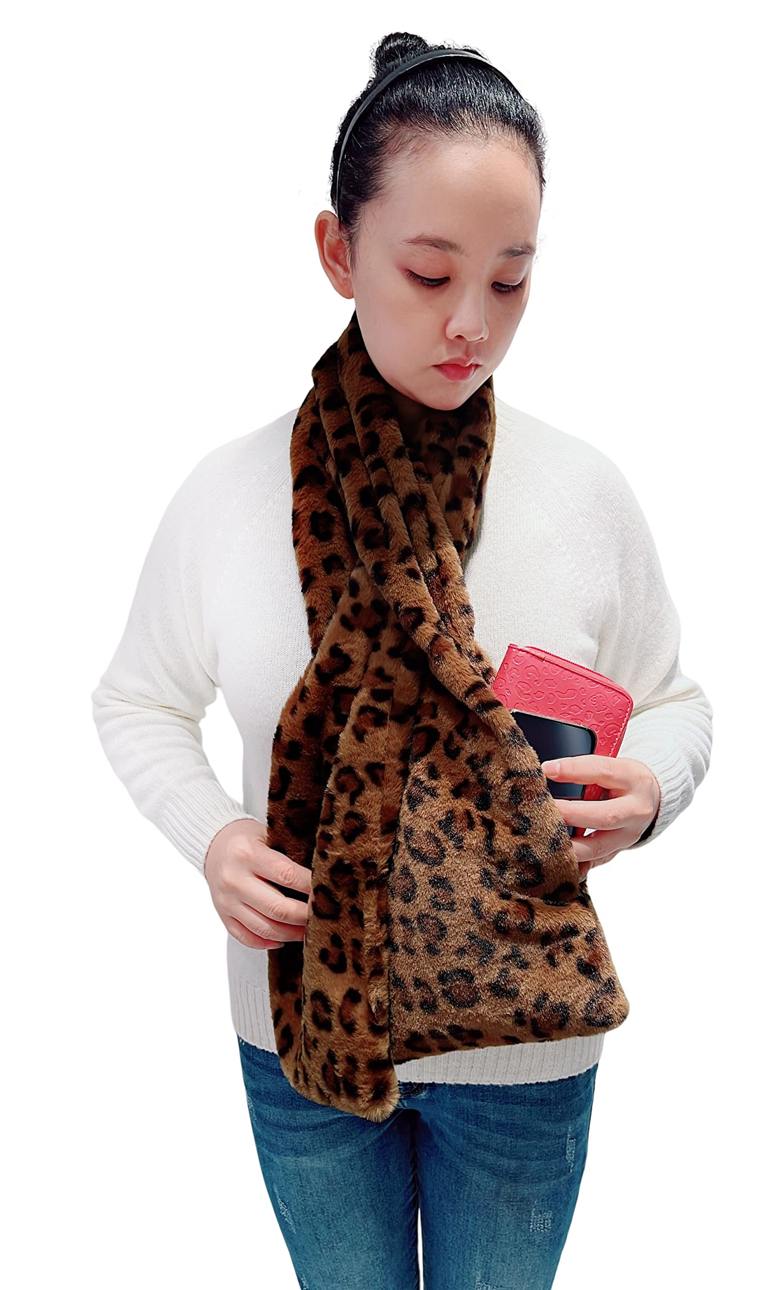 Lina & Lily Faux Fur Scarf