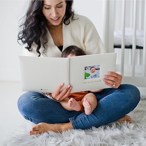 Miniatura 8 de Pearhead Libro de recuerdos para bebés, diario de recuerdo de los primeros 5 años para bebés, regalo de recién nacido neutro en cuanto al género,