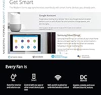 Vista 8 de Axis Smart - Ventilador de techo empotrado de 3 aspas para interiores y exteriores, 52 pulgadas, negro mate con kit de luz LED de 3000 K y control