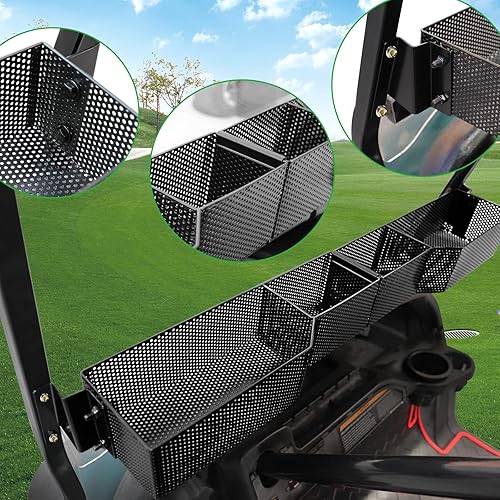 Miniatura 3 de Roykaw Carrito de golf delantero interior cesta de almacenamiento de tablero/bandeja organizadora para Club Car DS/Precedent/Tempo/Onward G&E