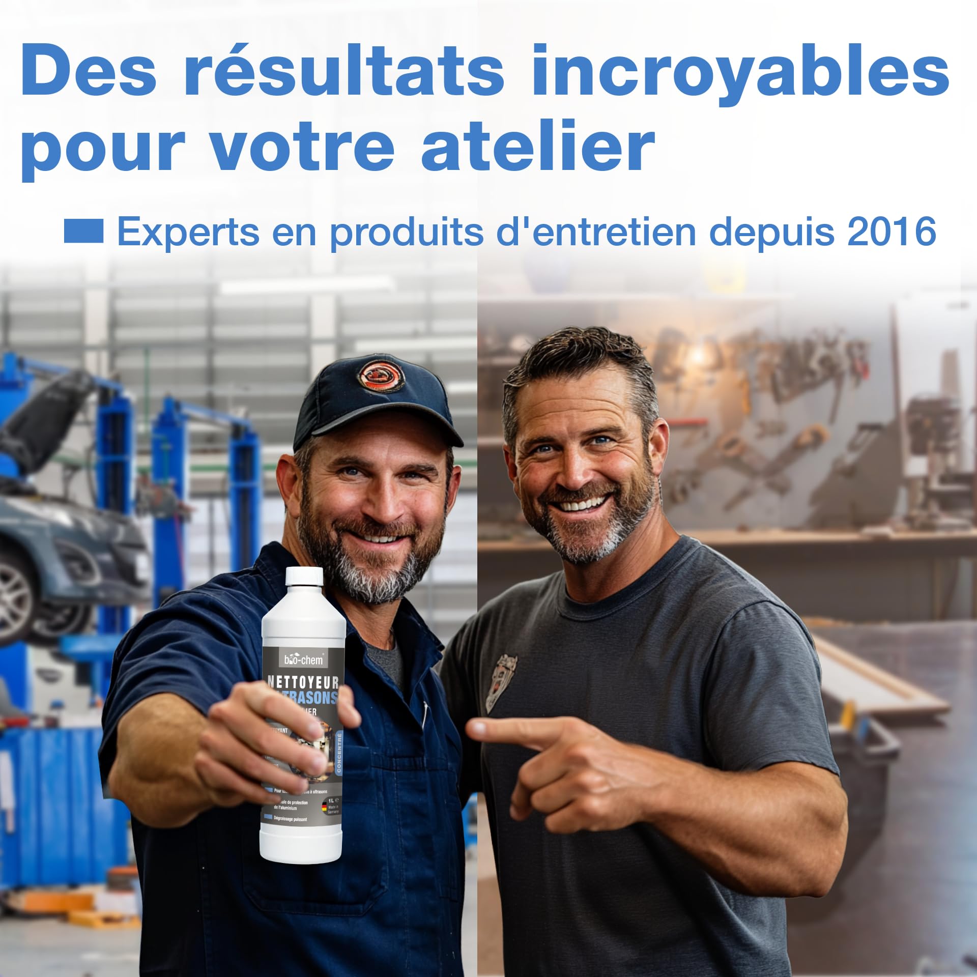 bio-chem Nettoyant à ultrasons concentré pour atelier 5L | Usage professionnel garage et industrie - Produit pour carburateur, pièces mécaniques, composants électroniques