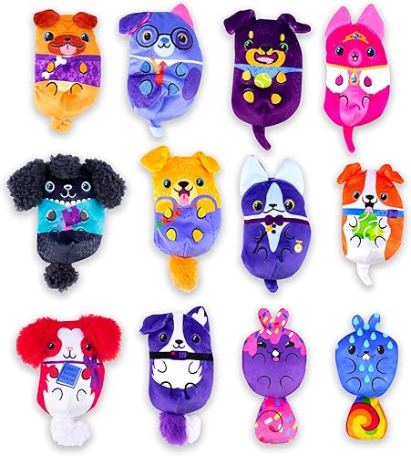 Miniatura 2 de Dogs vs Squirls - Bolsa misteriosa - Paquete de 2 - Peluches súper suaves y rellenos de frijoles de 4 pulgadas. Colecciónalos como relleno de