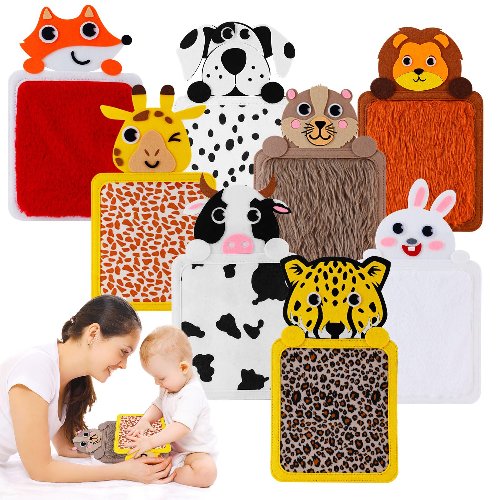 Tapis Sensoriel Enfant Autiste 8 Pièces Jouets Sensoriels Tactiles Dalles de Sol