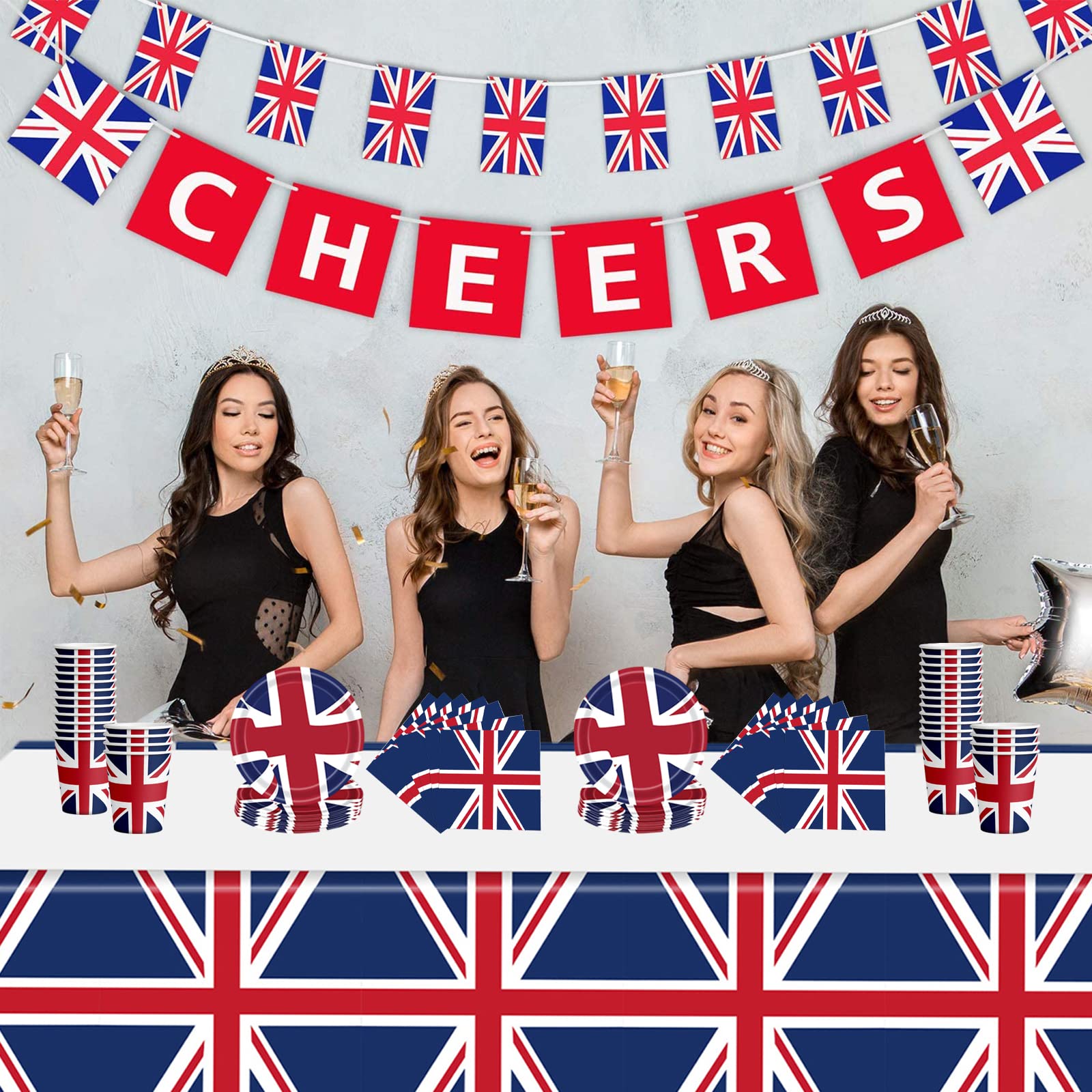 Buy Union Jack Table Cloth Table Cover Plastic Jubilee Tablecloths,130