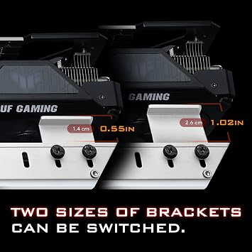 EZDIY-FAB 309EZ ARGB GPU Holder Brace, Graphics Card Support Bracket, White