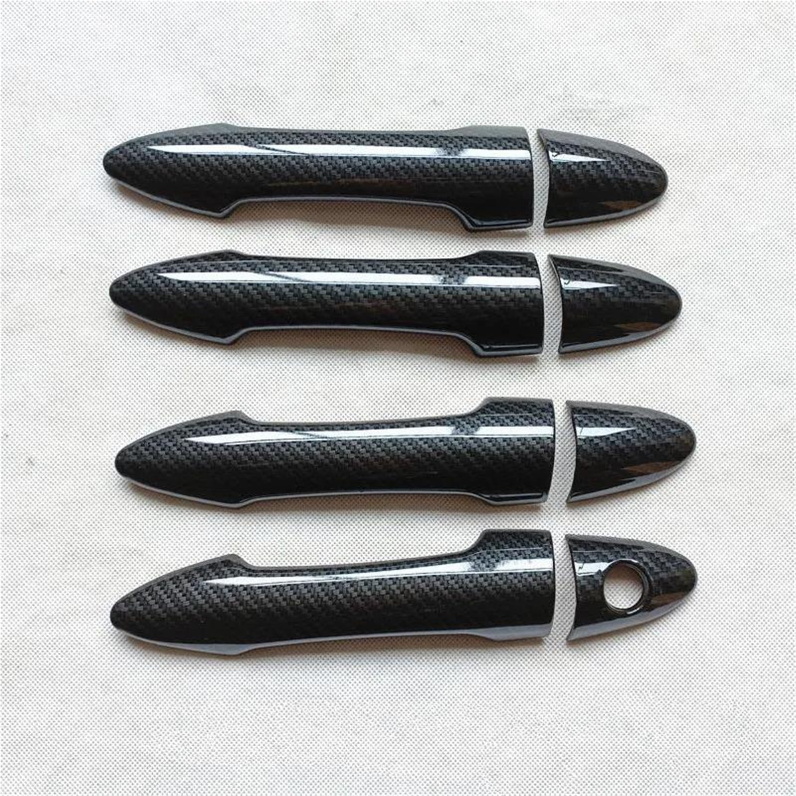 Piwine One Color For Kia For Picanto For Morning 2012 2013 2014 2015 2016 Door Handle Cover Trim Plastic Imitation Carbon Fiber