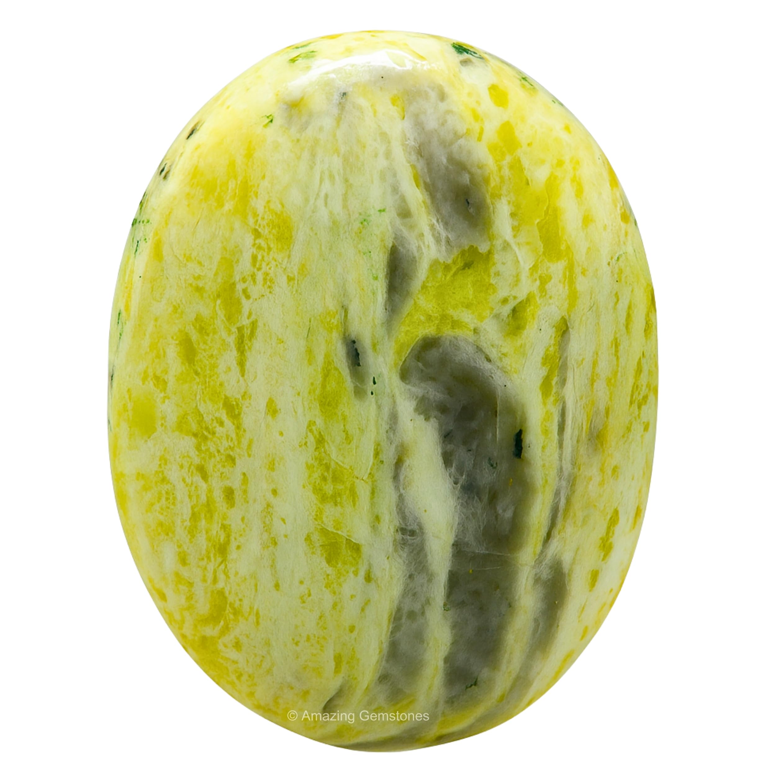 Amazing Gemstone Serpentine Crystals and Healing Stones - Large Palm Stone Crystals Piedra - Crystal for Good Luck, Balanced Positive Energy,