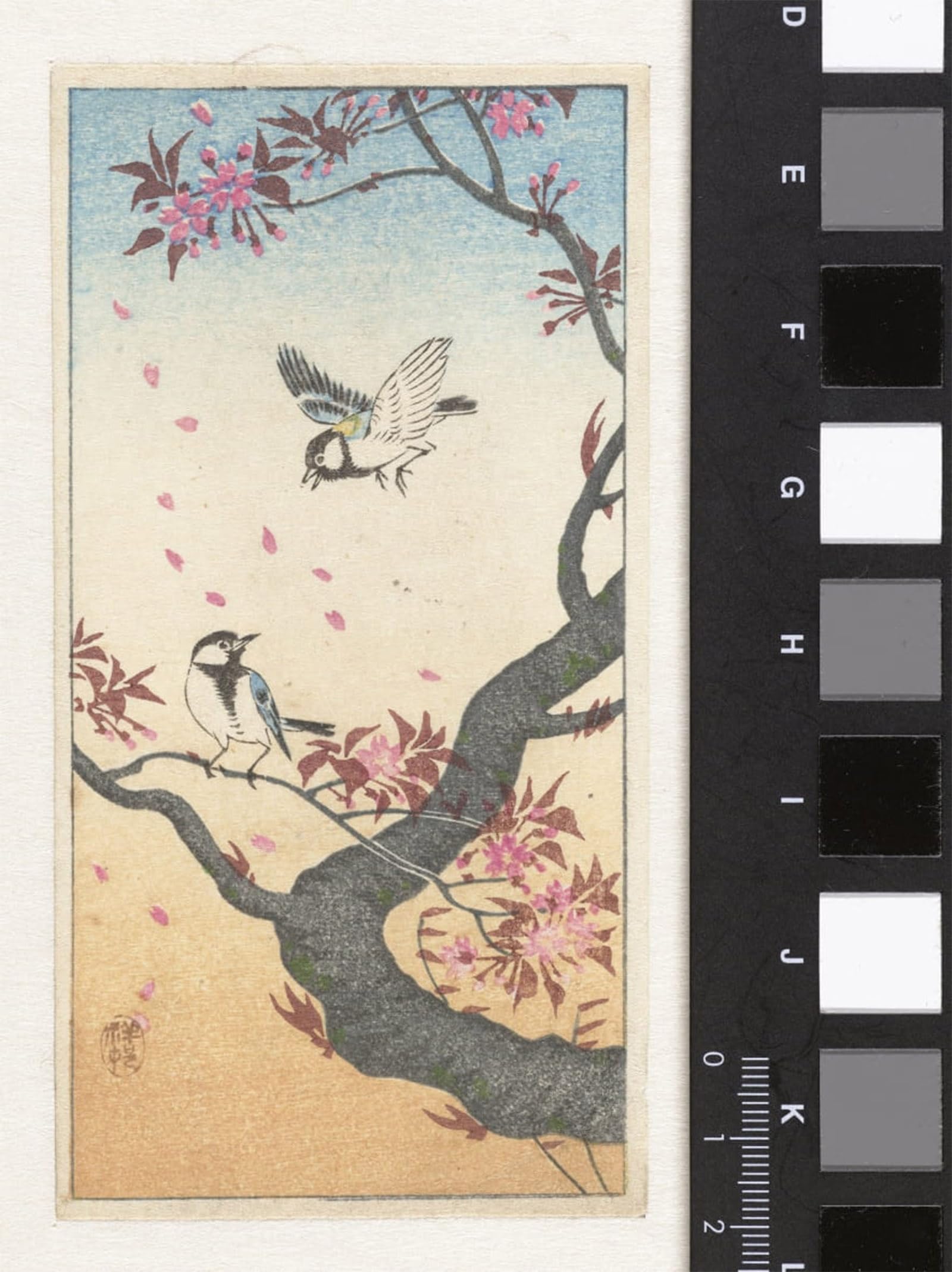 SERENDIPITP Retro Picture Poster Wall Art Pictures Painting Chicken and Rooster by Ohara Koson Wall Art Canvas Print for Wall Decor 60x90cm