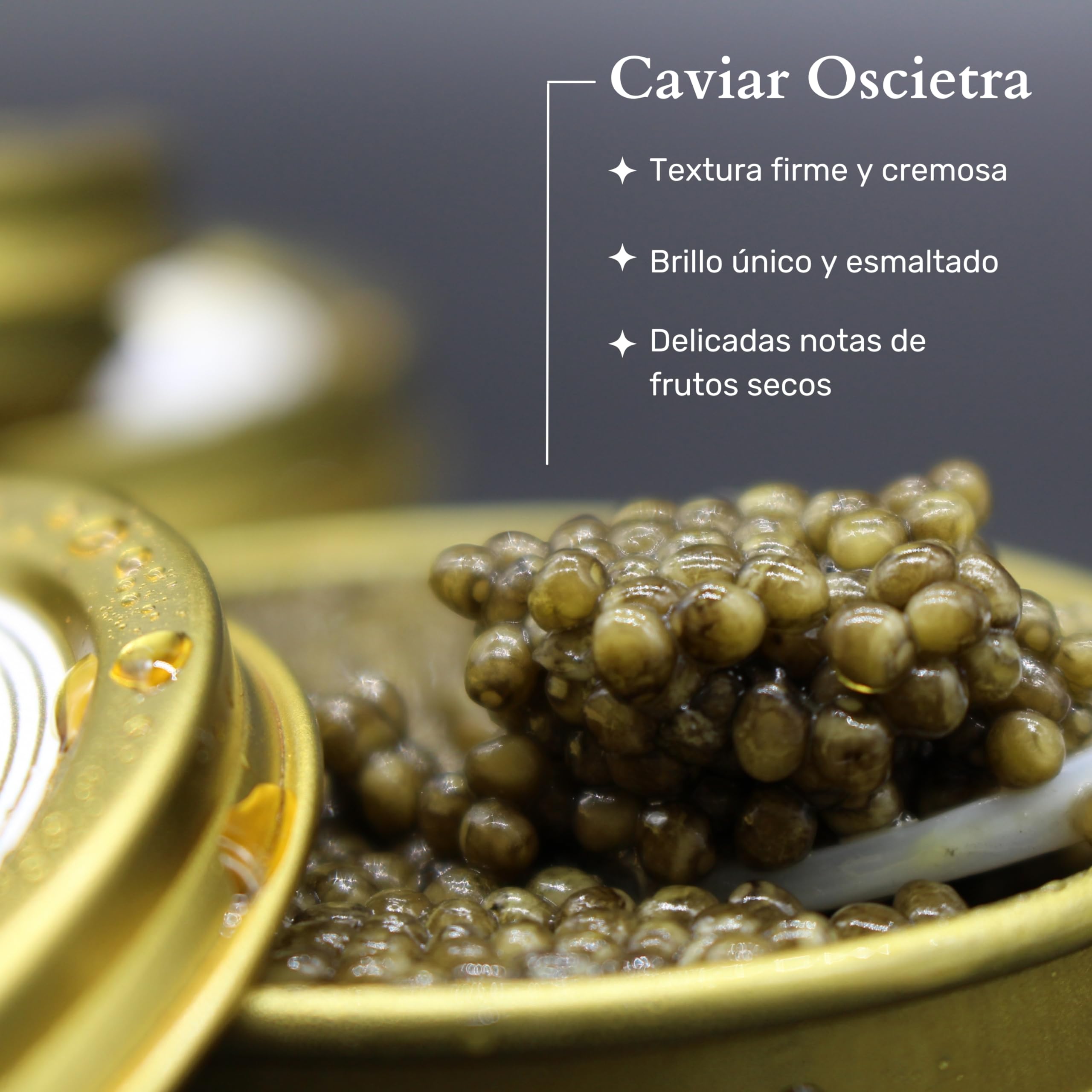 Dúo Caviar del Tíbet Selección – Estuche Gourmet - Caviar Oscietra 50 GR y Caviar Beluga 50GR – Huevas de Esturión - Pack Regalo Gourmet