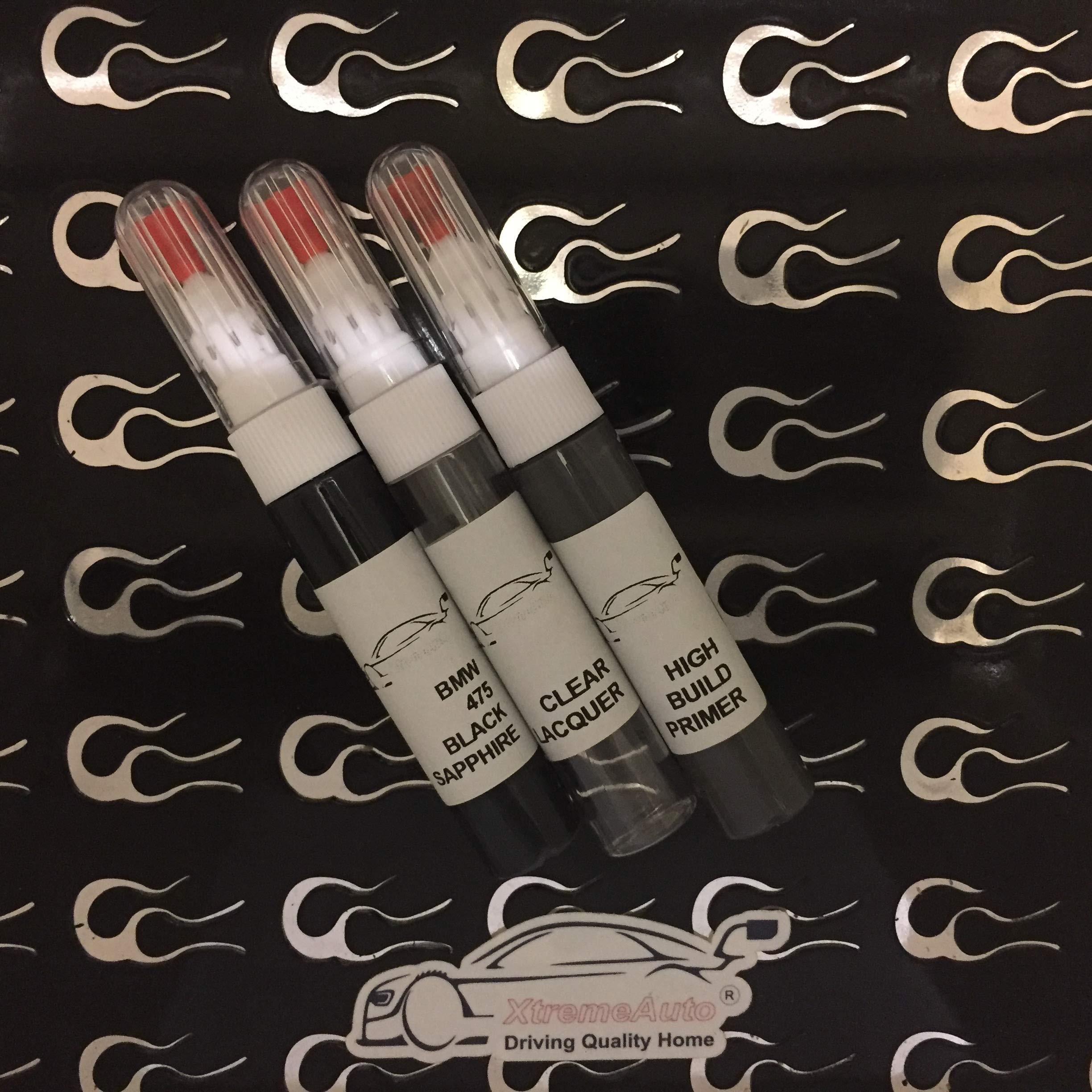 Xtremeauto Touch Up, Lacquer & Primer Black Sapphire 475 Paint Needle Precision Touch Up Repair Kit 15Ml Scratch Chip Brush (Touch Up, Lacquer & Primer)