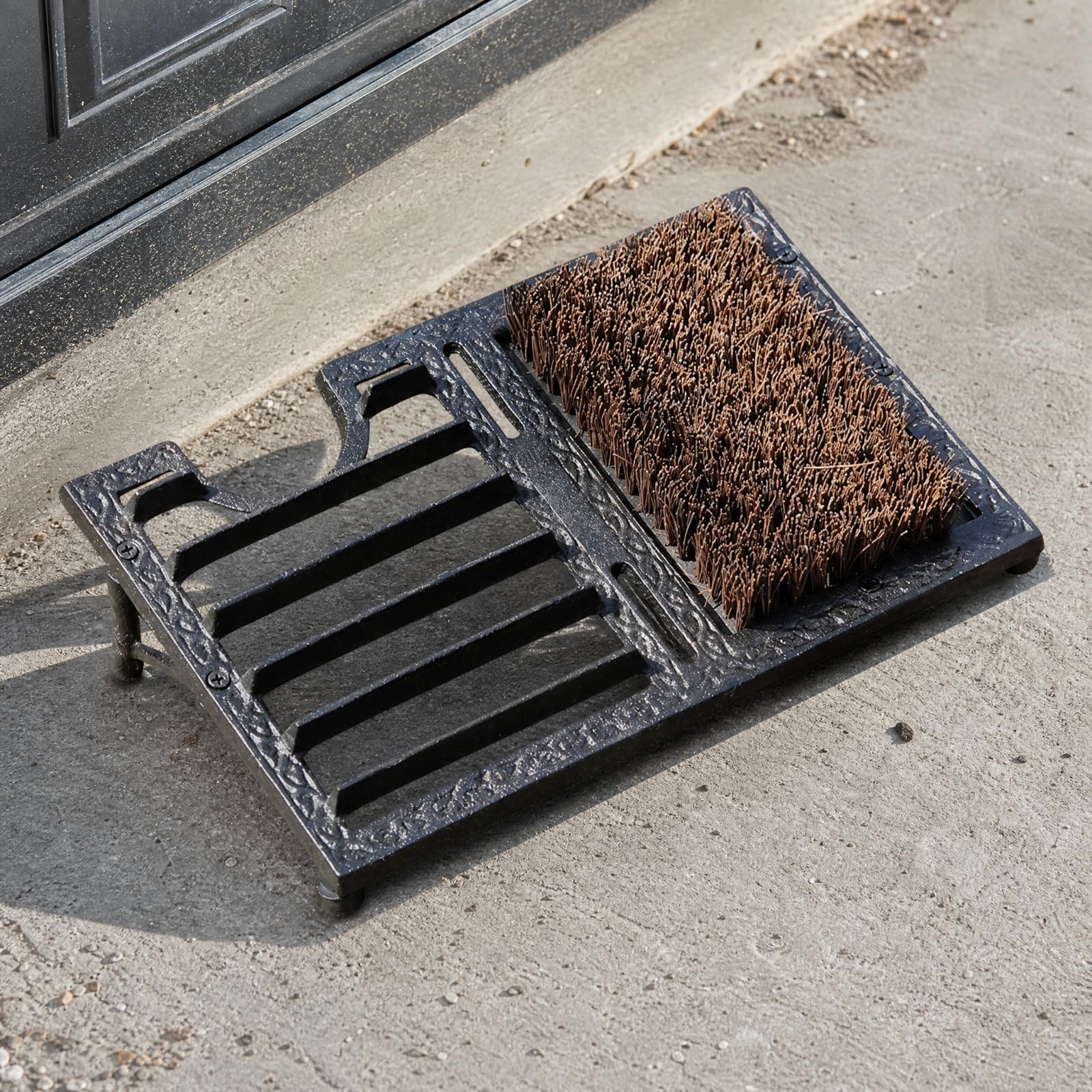KESOTO Pulisci Scarpe da Ingresso con Spazzole Multifunzionale Strumento di Pulizia Robusto per Giardino,
