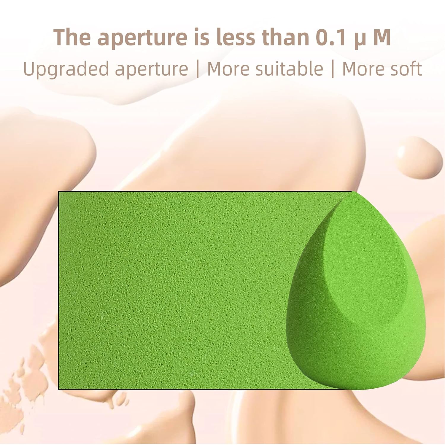 COSTICA Makeup Sponge Set Blender, Beauty Sponge Makeup Blender Flawless for Liquid - Multi Colored 4 pcs Avocado Series : Beauty & Personal Care