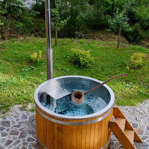 Miniatura 8 de Cucharón de madera de mango largo para sopa de agua, cucharón de baño, cucharón de cocina, cucharón japonés, cuchara para lavar el cabello, cuchara