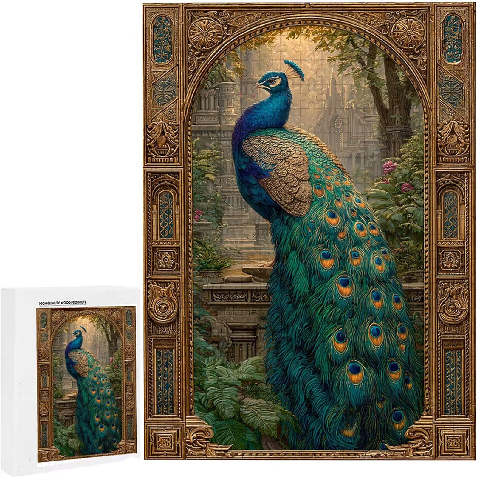 Puzzle dla dorosłych 2000 sztuk paw kwiat 100x70cm puzzle dla dorosłych gra edukacyjna wyzwanie zabawki 2000 elementów dla dzieci, kolorowa układanka do majsterkowania do dekoracji wnętrz PjY7277 J-4