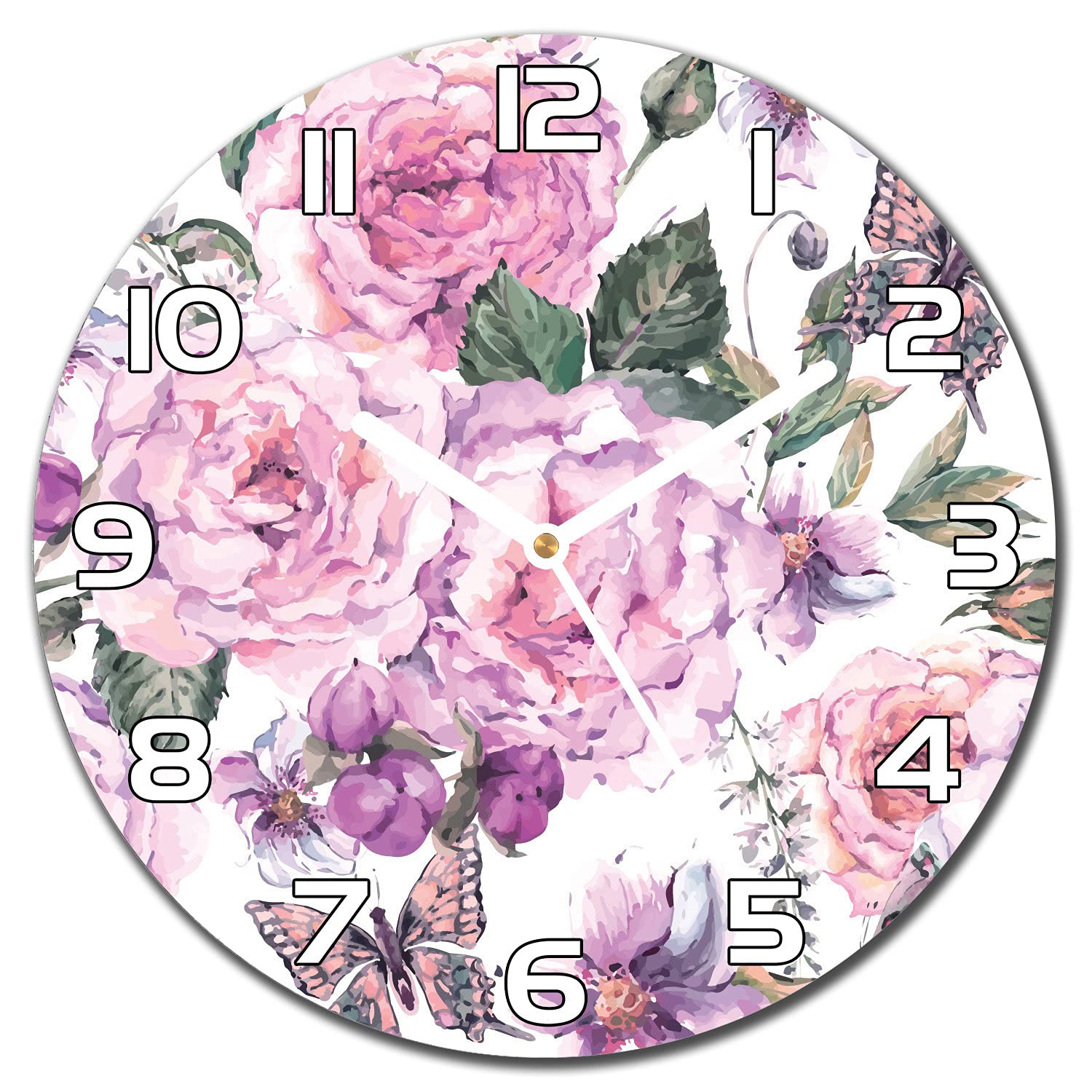 Horloge en verre Coloray salon moderne pour une ambiance lumineuse et zen