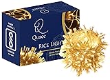 Quace 12 Meter Decorative 42 Warm White LED String Light Plug for Indoor & Outdoor Decorations,String Lights for DIY, Party, Home Decor, Christmas, Diwali 12m - Warm White