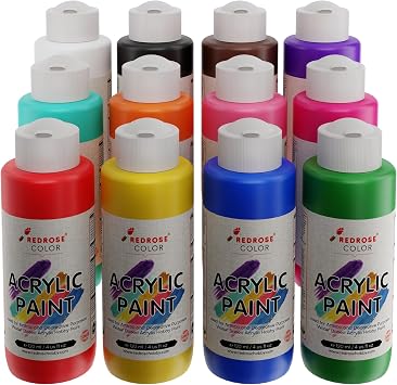 Tüm Renkler Akrilik Boya 12'li Set 12x120ml
